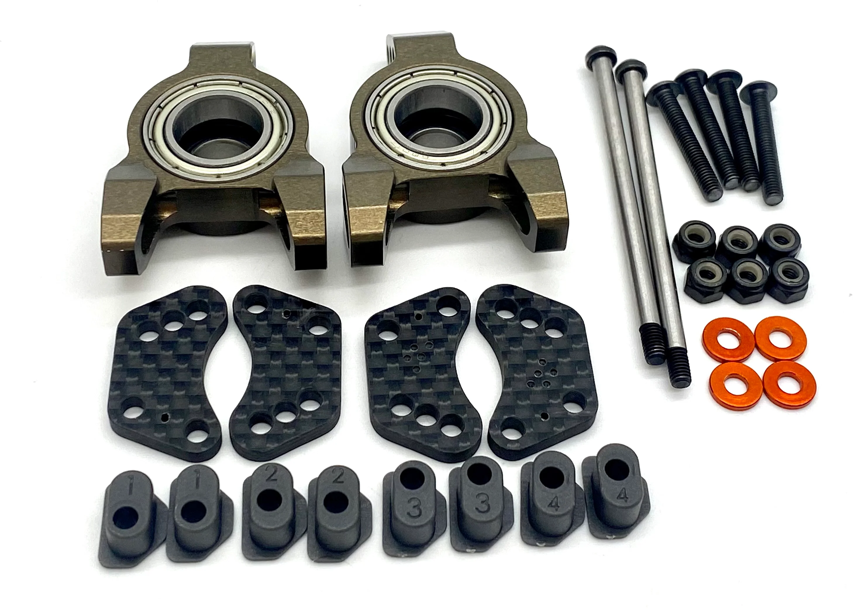 HB Racing D8 WS - REAR HUBS (Carrier Aluminum Pins 204850 Buggy