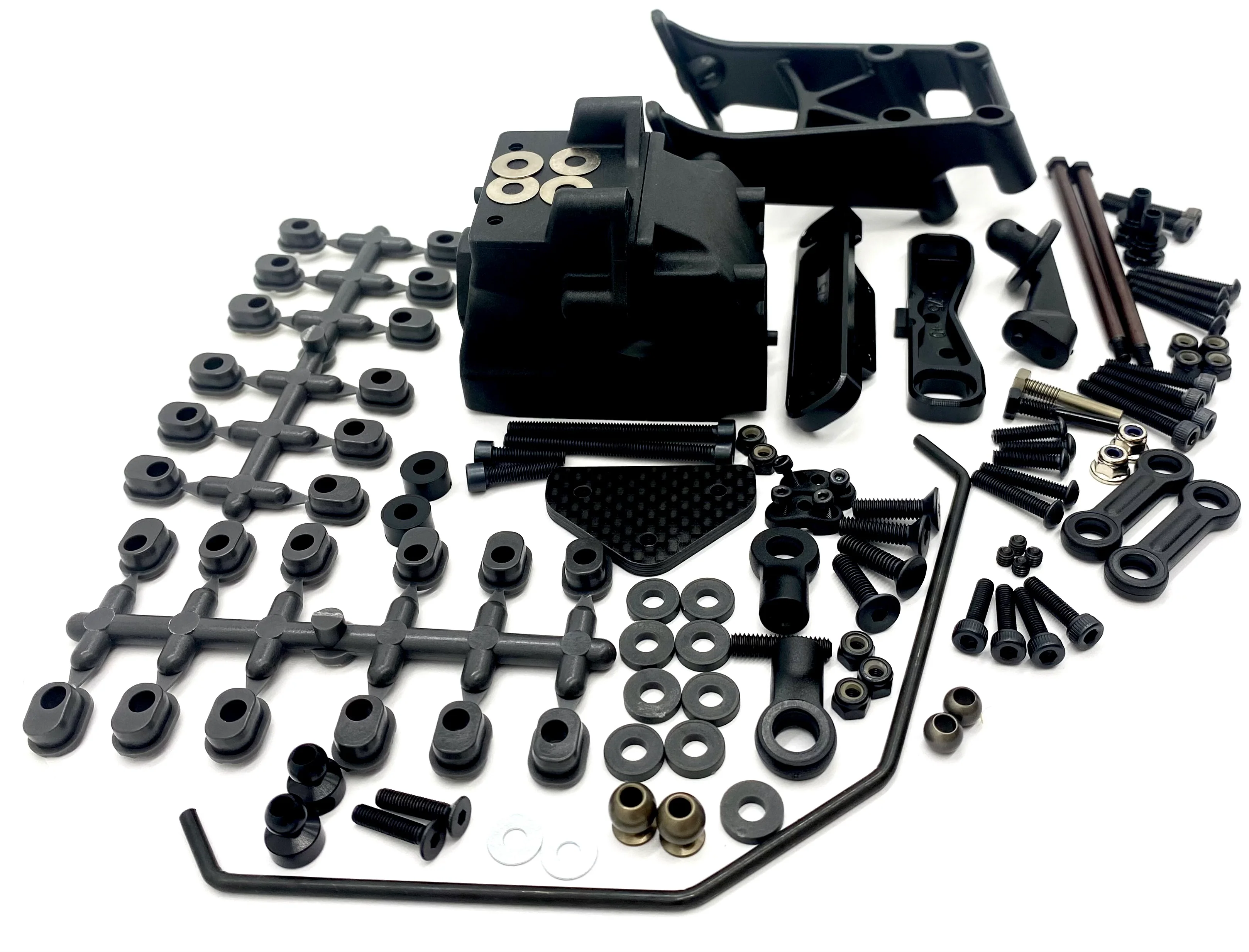 HB Racing E8 WS - REAR SUSPENSION (arm mount sway bulkhead 204855 - Image 3