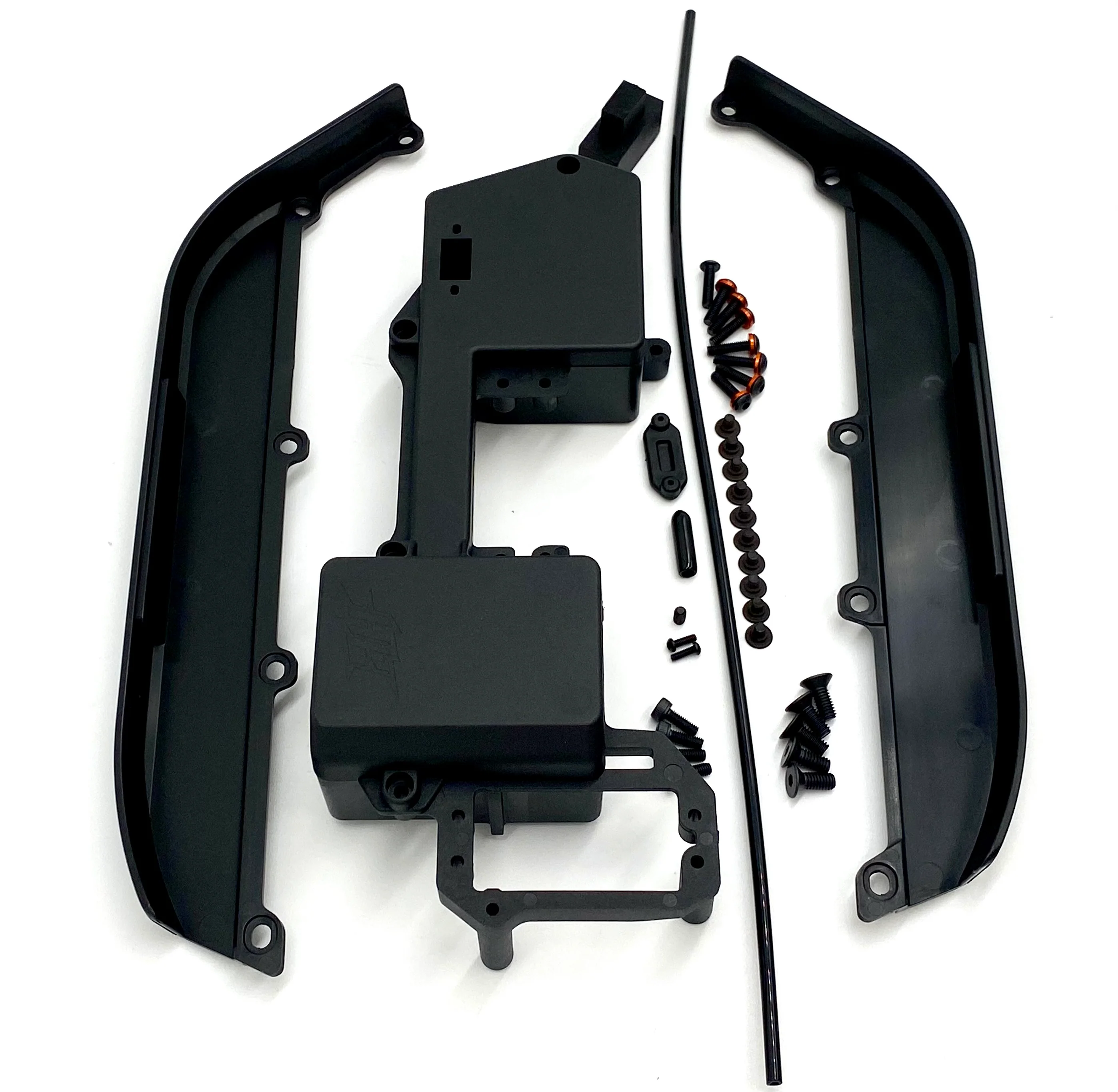 HB Racing D8 WS - SIDE Mud Guards, Radio Tray V2 antenna d819 204850 Buggy - Image 3