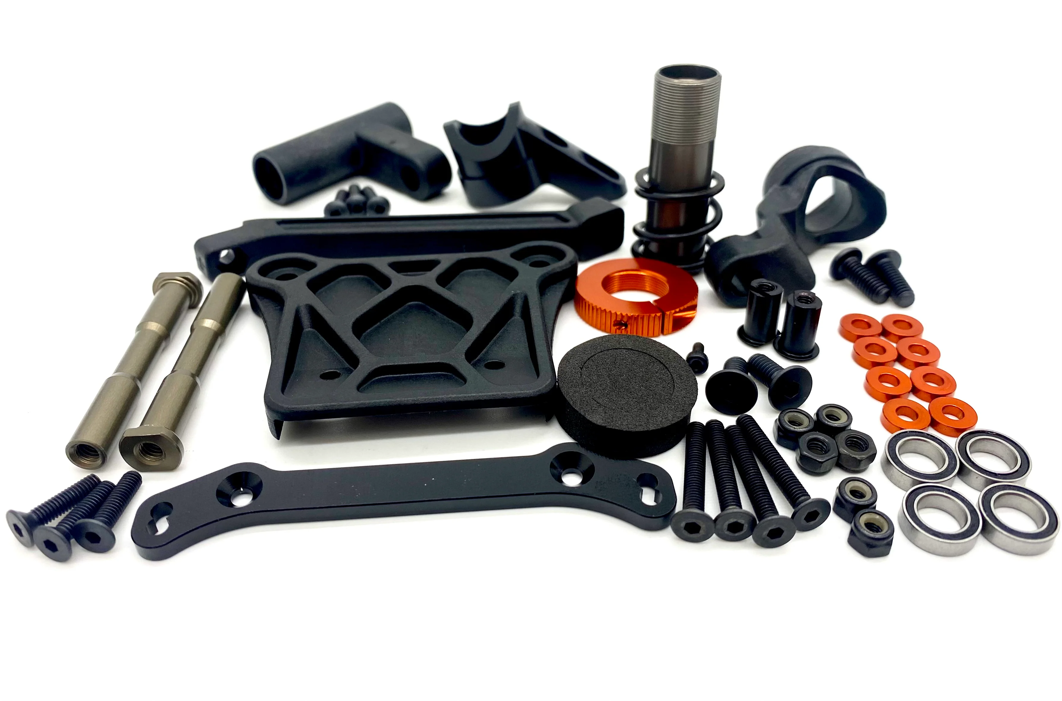 HB Racing D8 WS - STEERING Set (bellcrank, posts servo saver d819 204850 Buggy