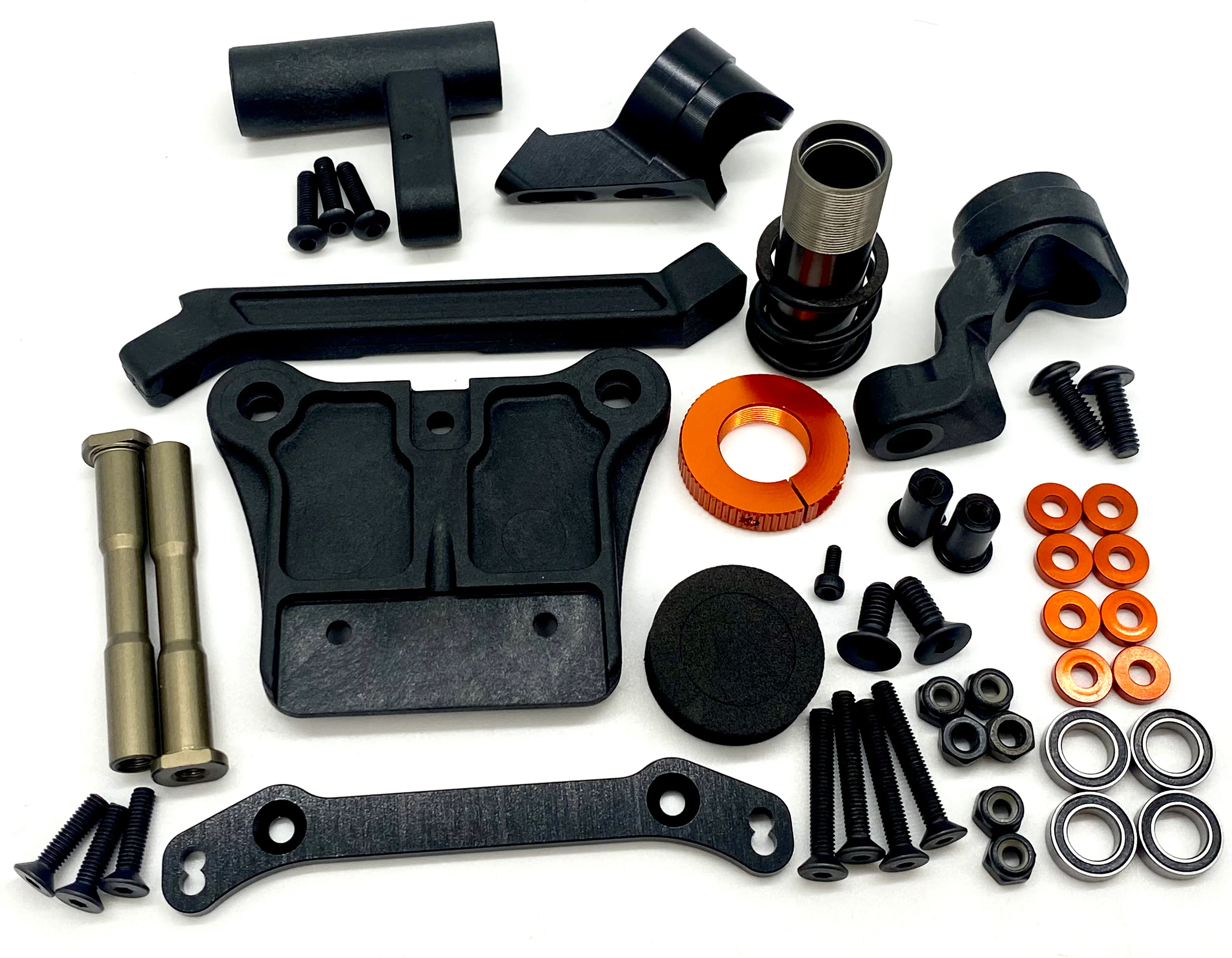 HB Racing D8 WS - STEERING Set (bellcrank, posts servo saver d819 204850 Buggy - Image 3