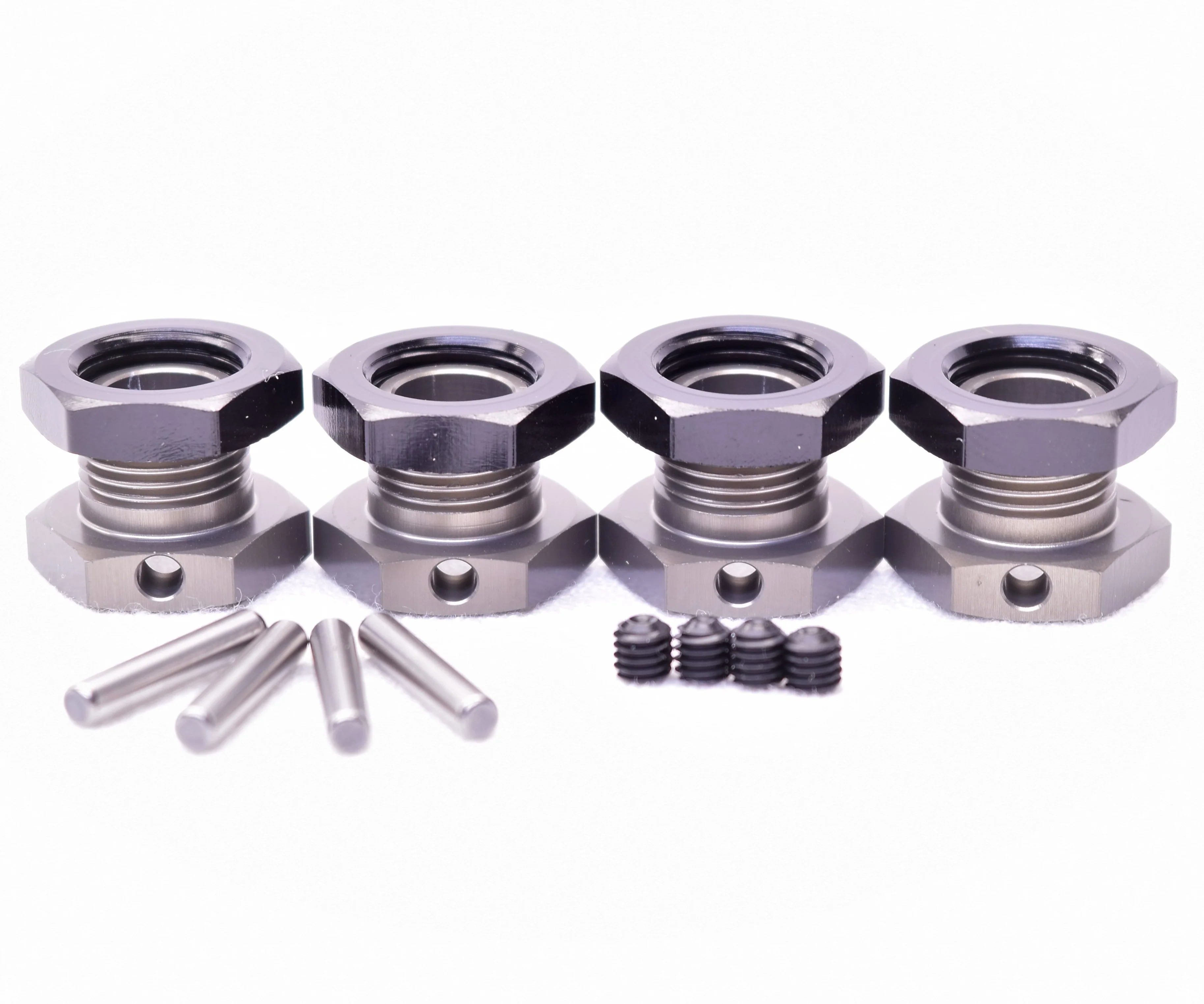HB Racing D8Tevo3 - 17mm Wheel HEX set hubs lightweight Truggy 204575