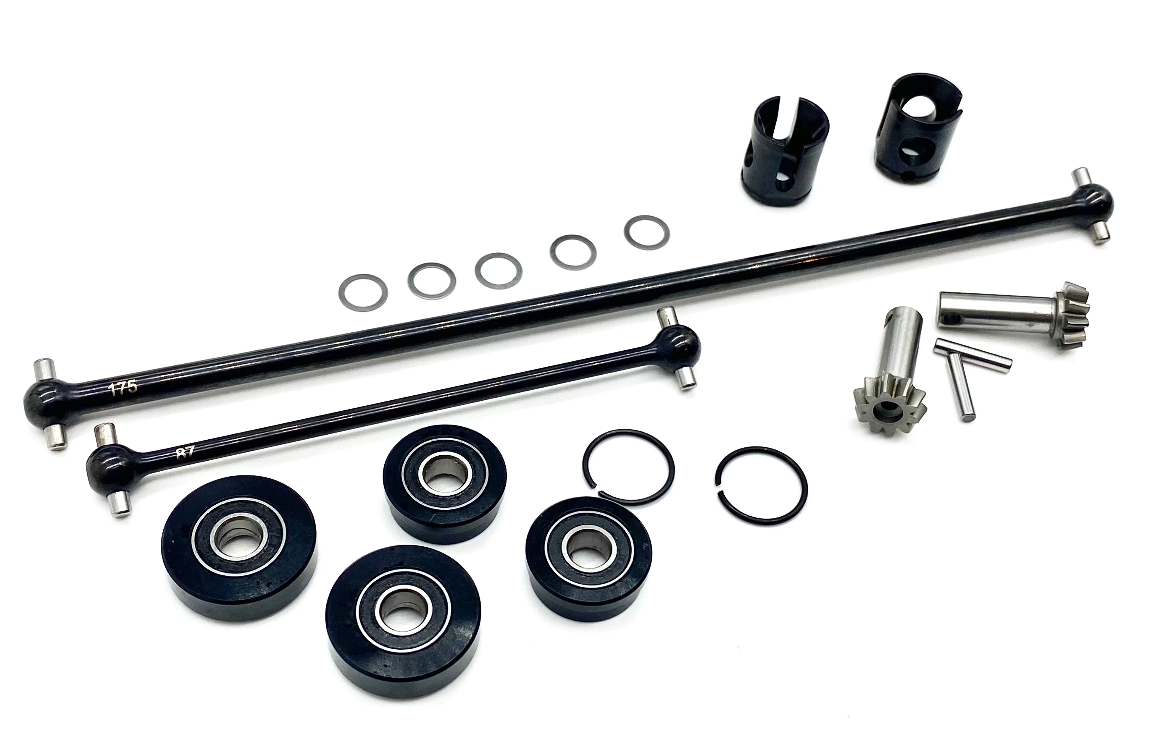 HB Racing D8Tevo3 - CENTER DRIVE SHAFTS (CVD's axles 10t input Truggy 204575 - Image 3