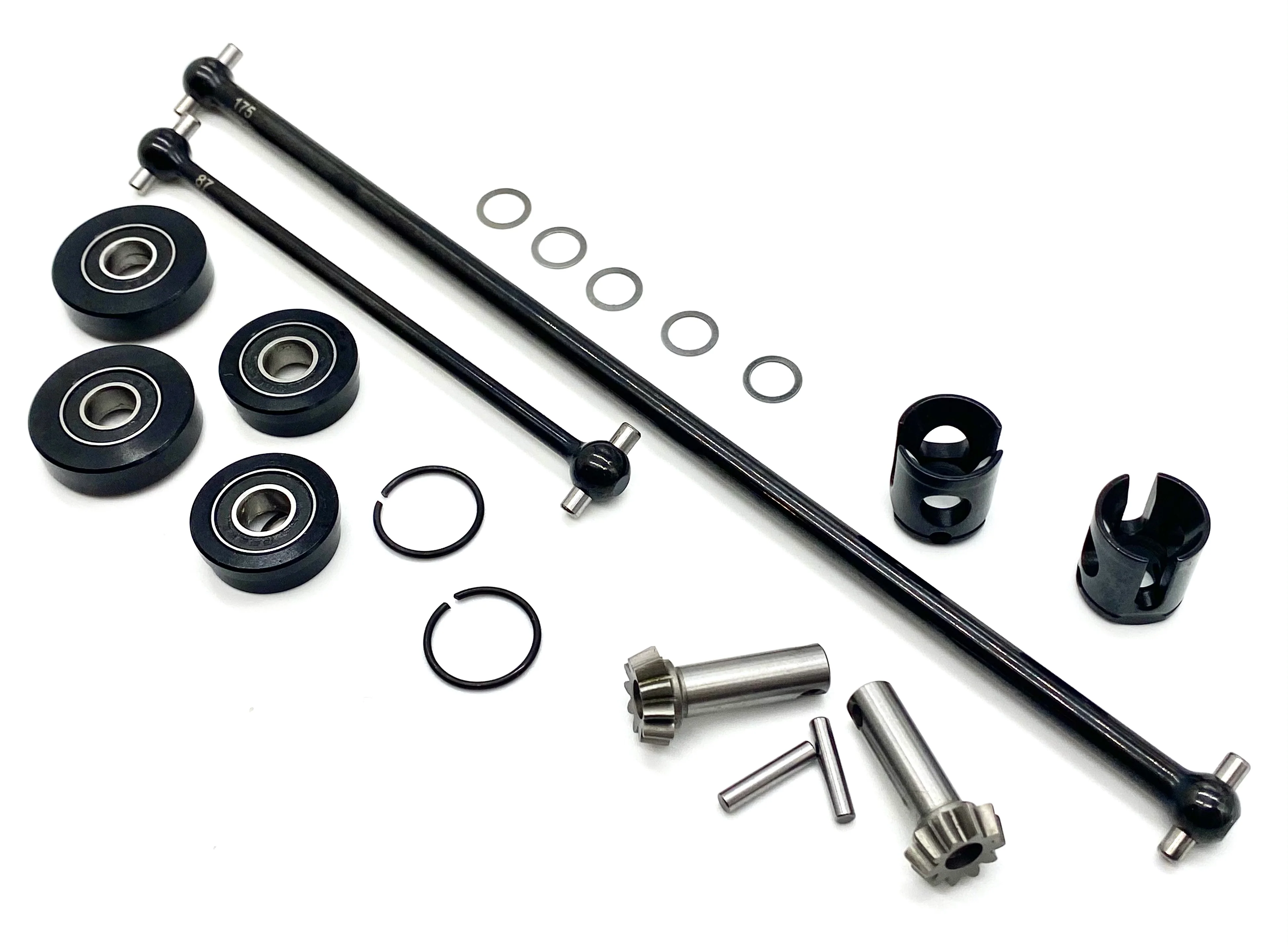 HB Racing D8Tevo3 - CENTER DRIVE SHAFTS (CVD's axles 10t input Truggy 204575 - Image 4