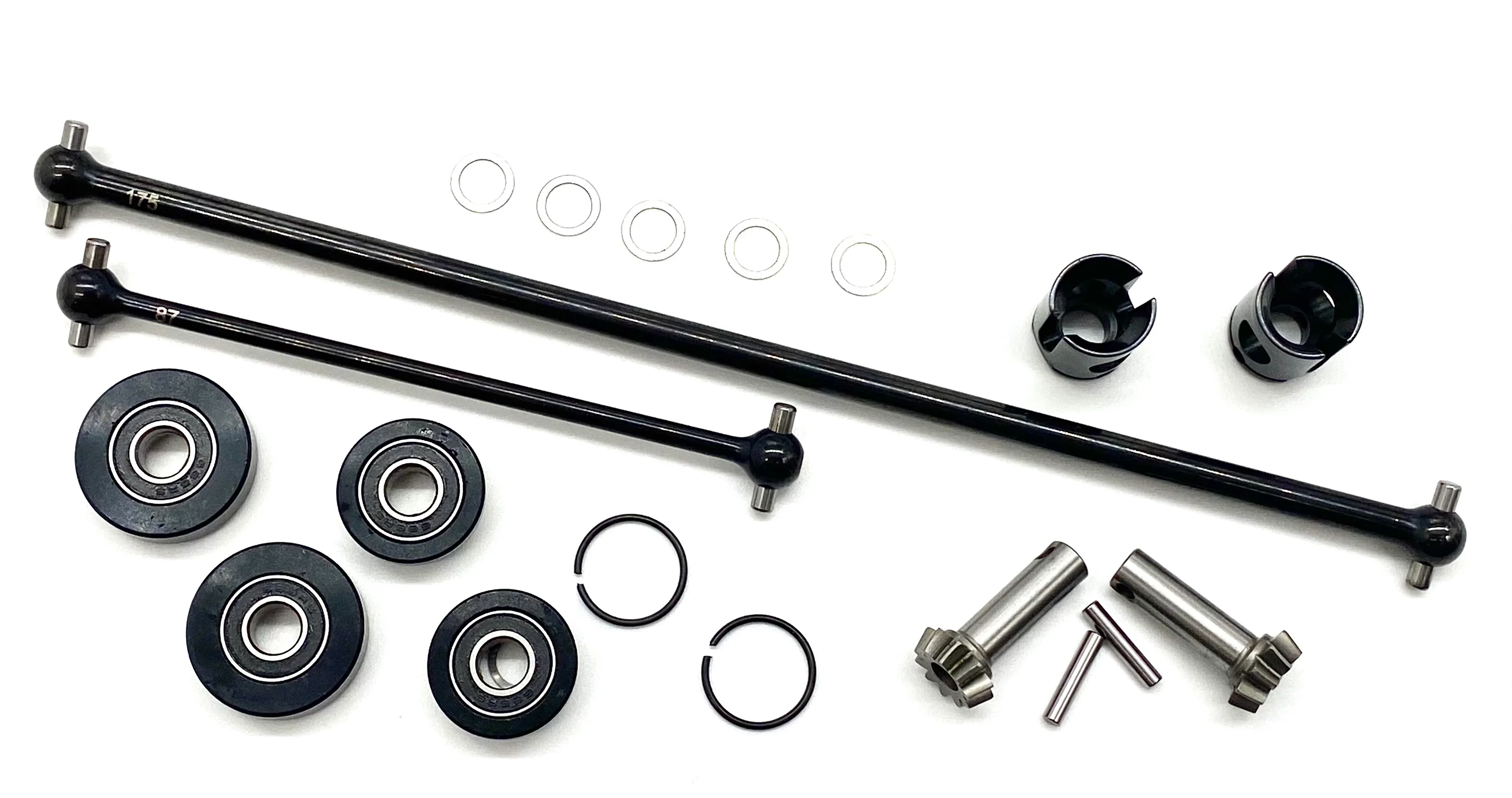 HB Racing D8Tevo3 - CENTER DRIVE SHAFTS (CVD's axles 10t input Truggy 204575 - Image 5