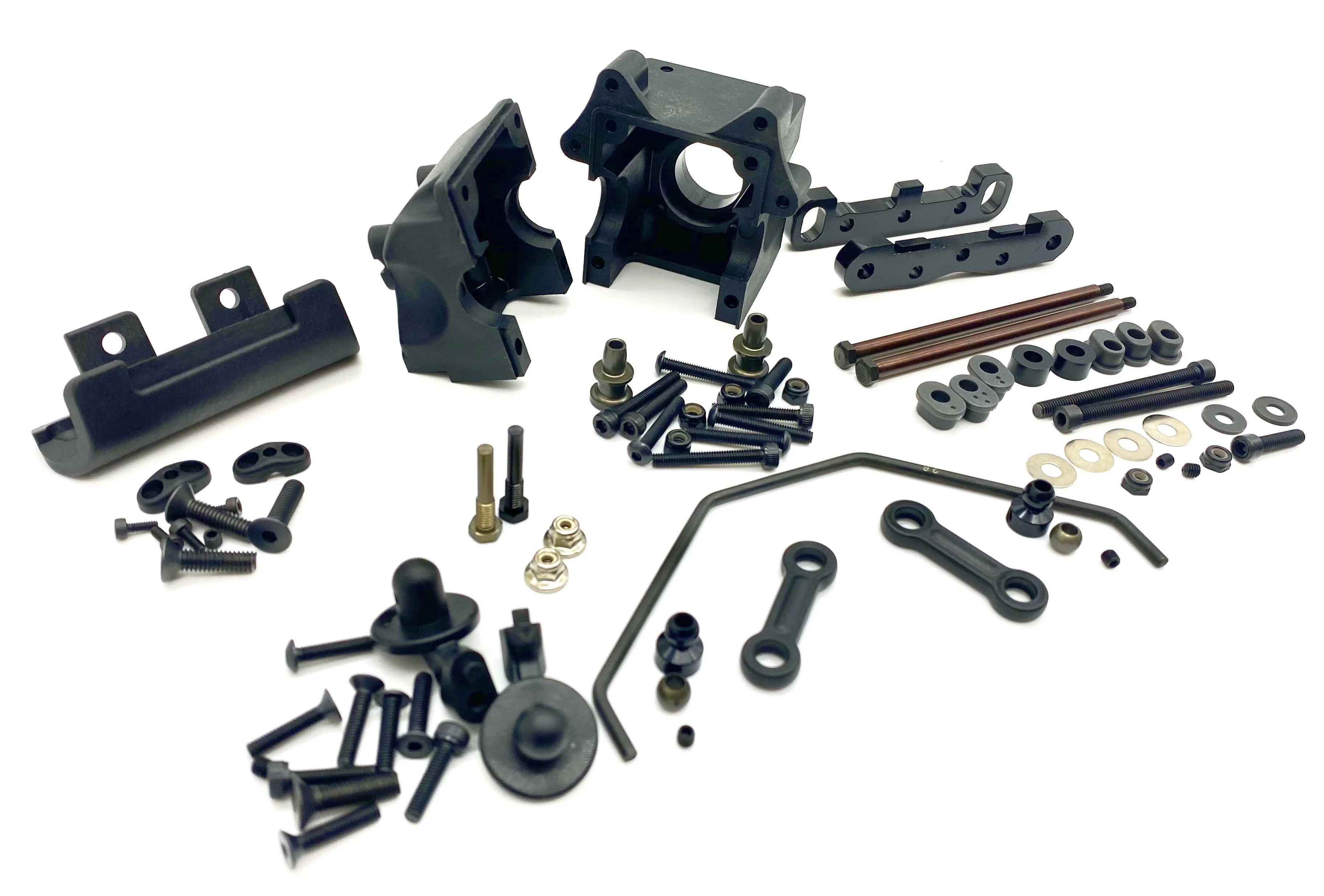 HB Racing D8Tevo3 - FRONT SUSPENSION (arm mount sway hinge Truggy 204575 - Image 3
