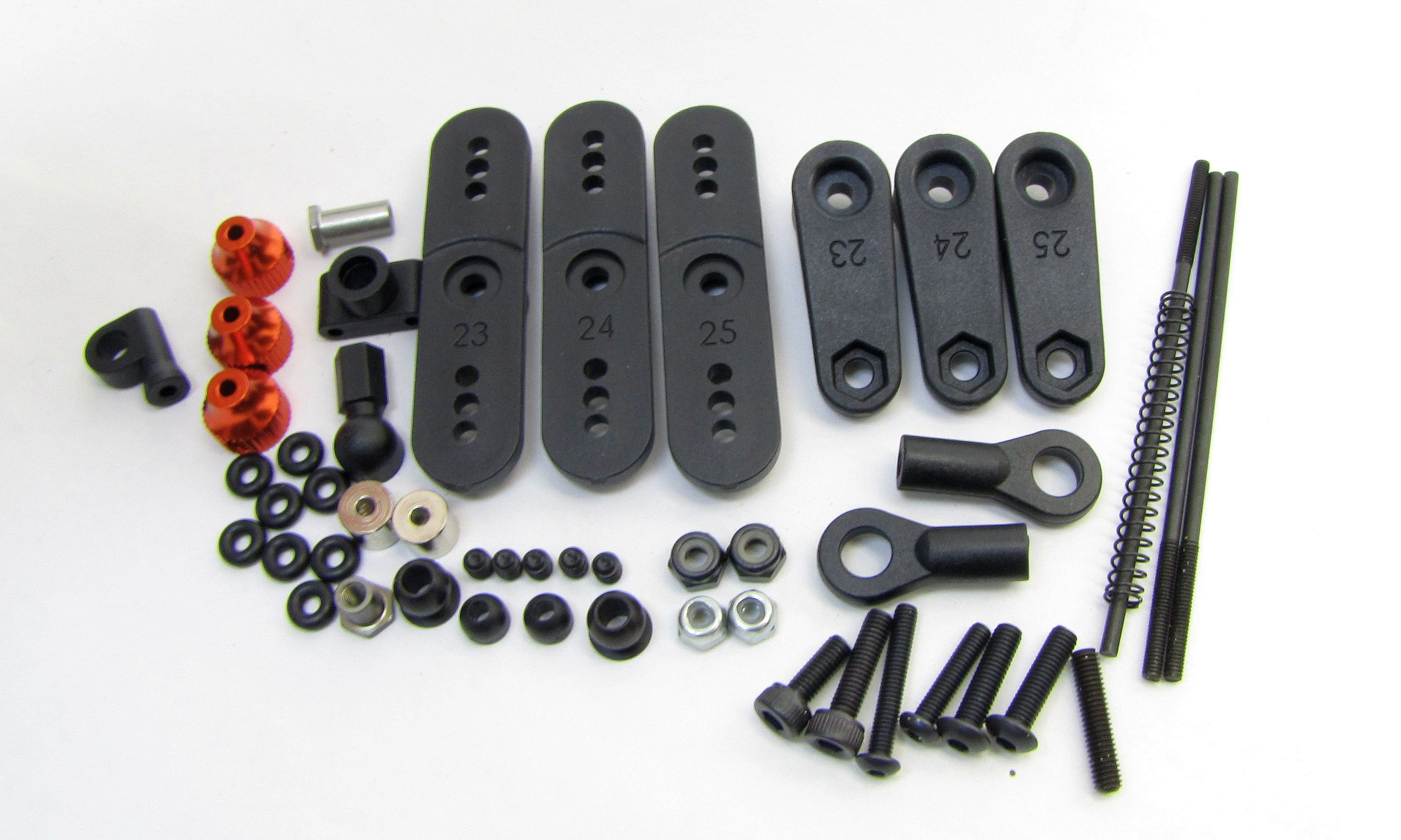 HB Racing D8Tevo3 - LINKAGE (Servo Toppers brake throttle D819 Truggy 204575 - Image 3