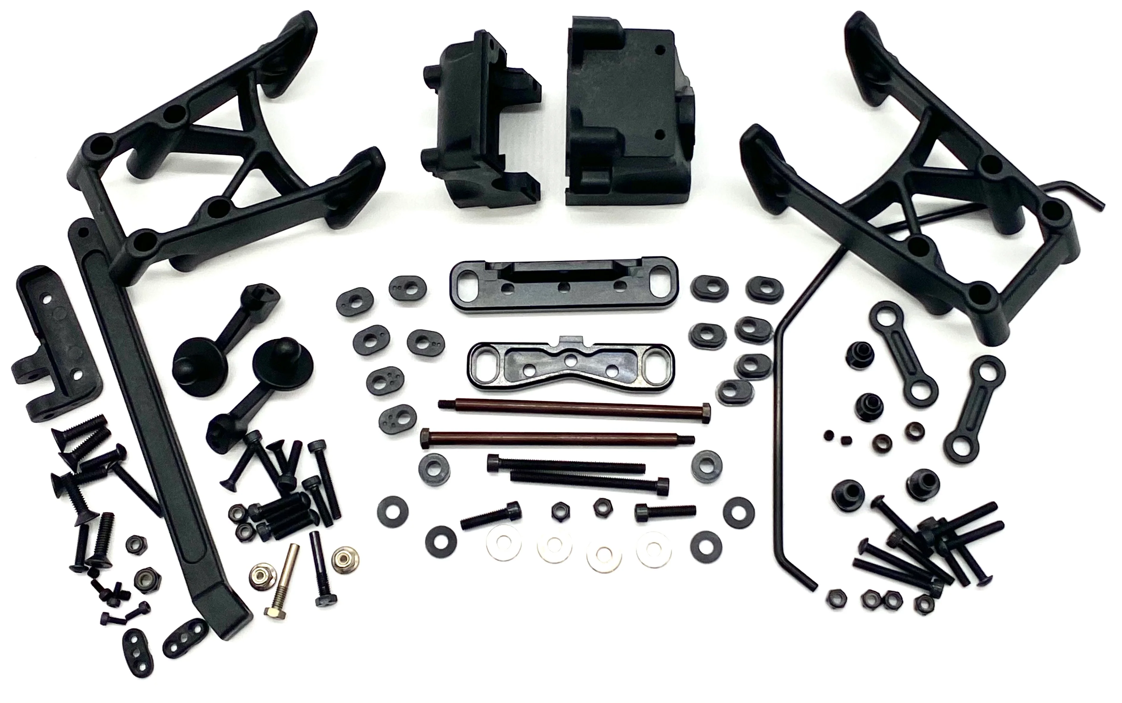 HB Racing D8Tevo3 - REAR SUSPENSION (arm mount sway bulkhead Truggy 204575 - Image 5