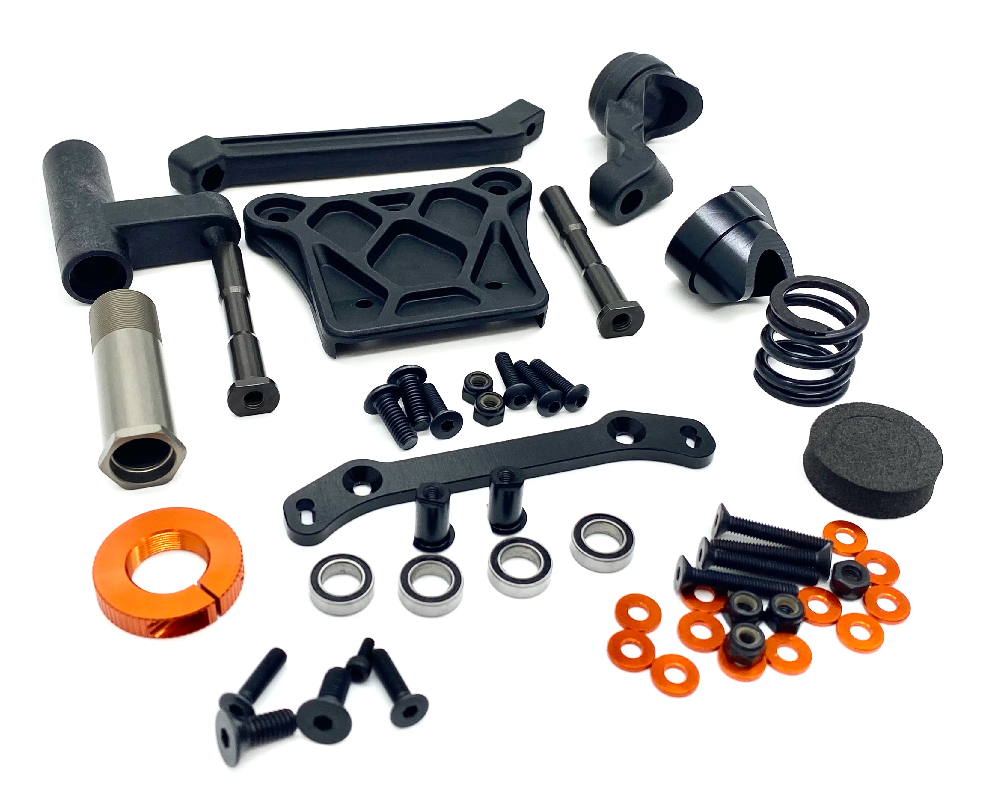 HB Racing D8Tevo3 - STEERING Set (bellcrank, posts servo saver d819 Truggy 204575 - Image 2