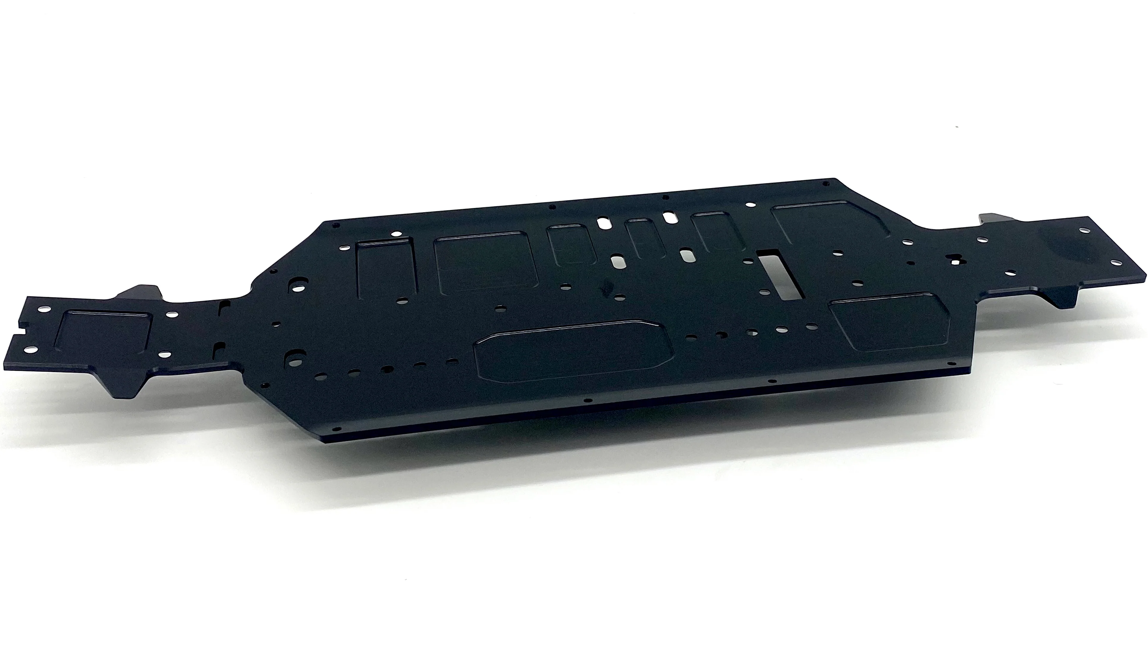 HB Racing E8 WS - CHASSIS (main plate, black annodized 204855