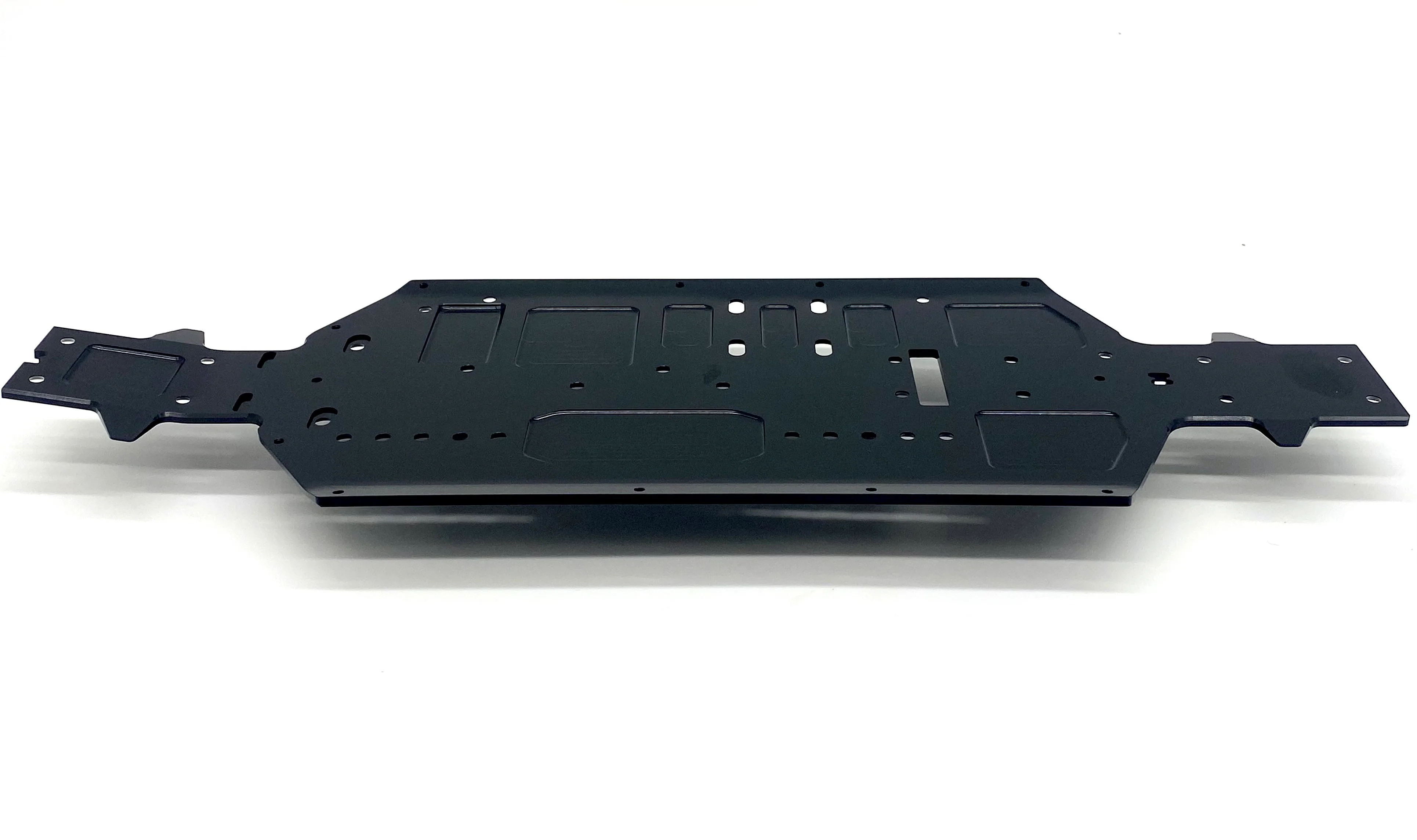 HB Racing E8 WS - CHASSIS (main plate, black annodized 204855 - Image 2