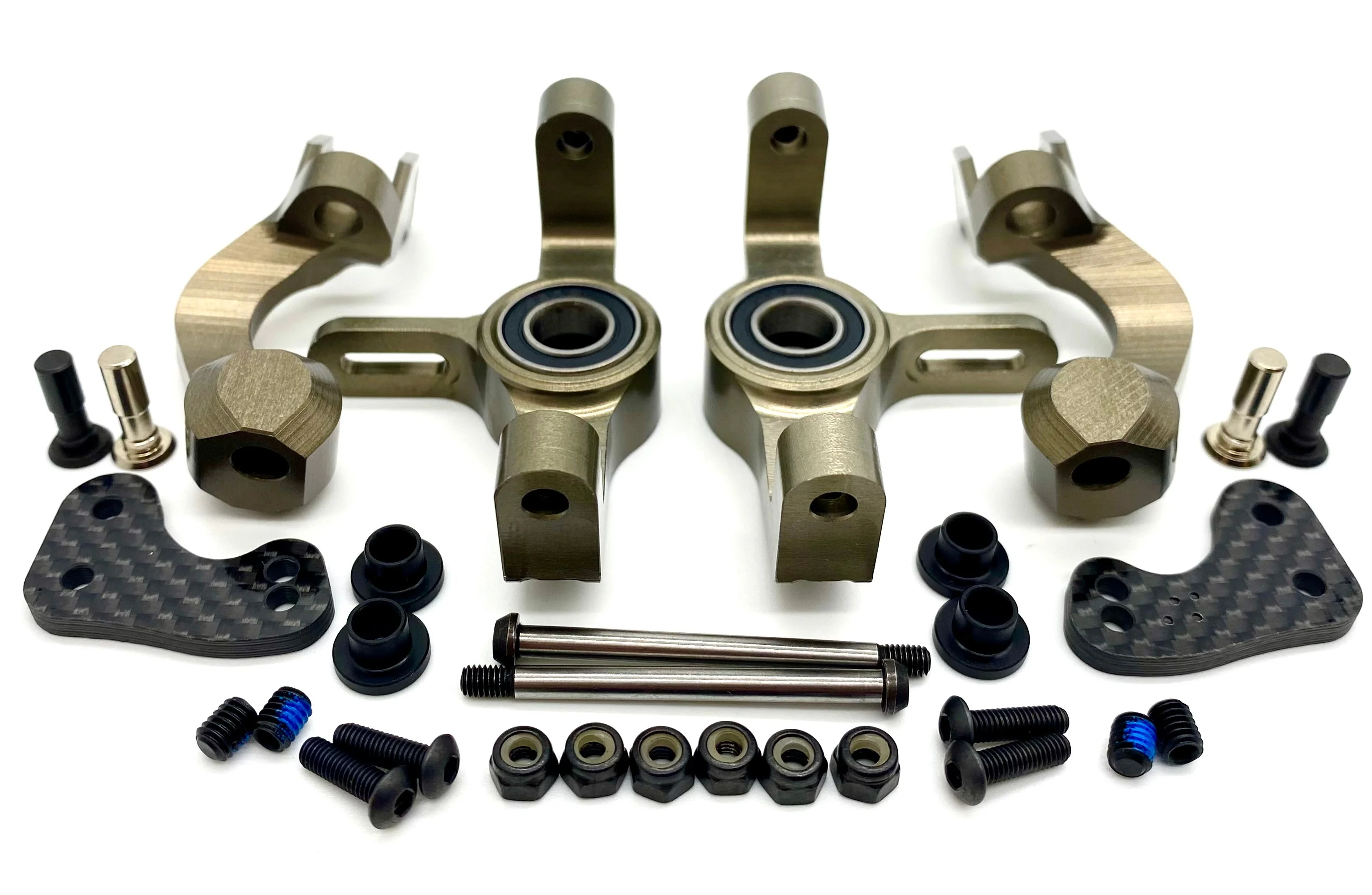 HB Racing E8 WS - FRONT HUBS caster blocks steering pins D819 204855 - Image 4