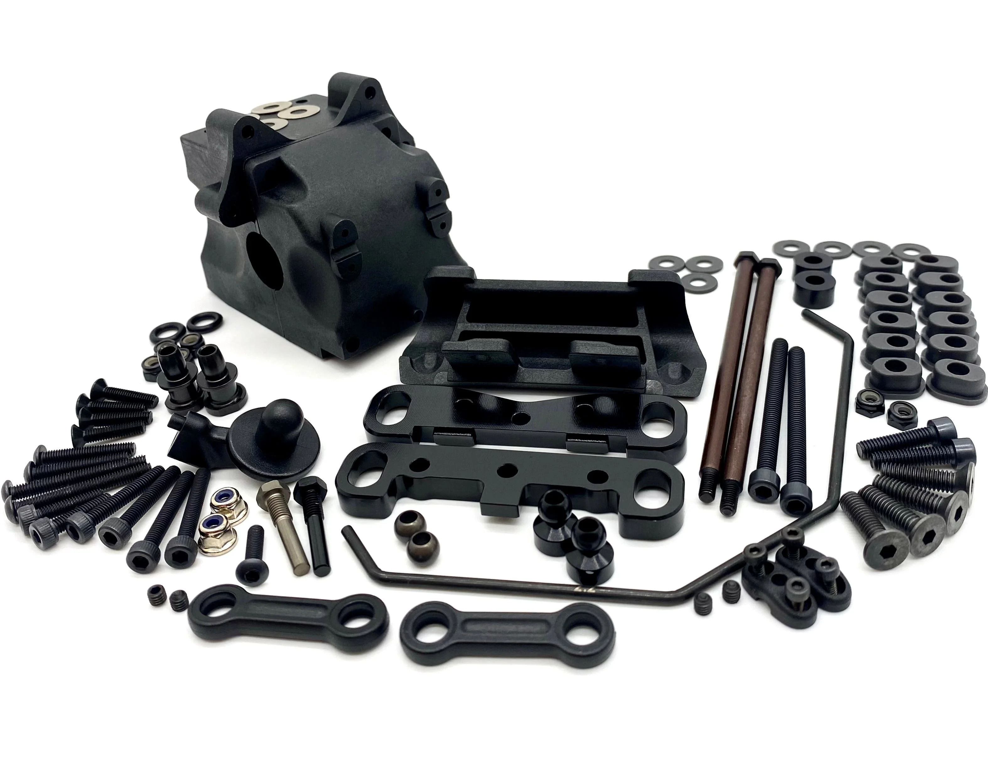 HB Racing E8 WS - FRONT SUSPENSION arm mount sway hinge gearbox D819 204855
