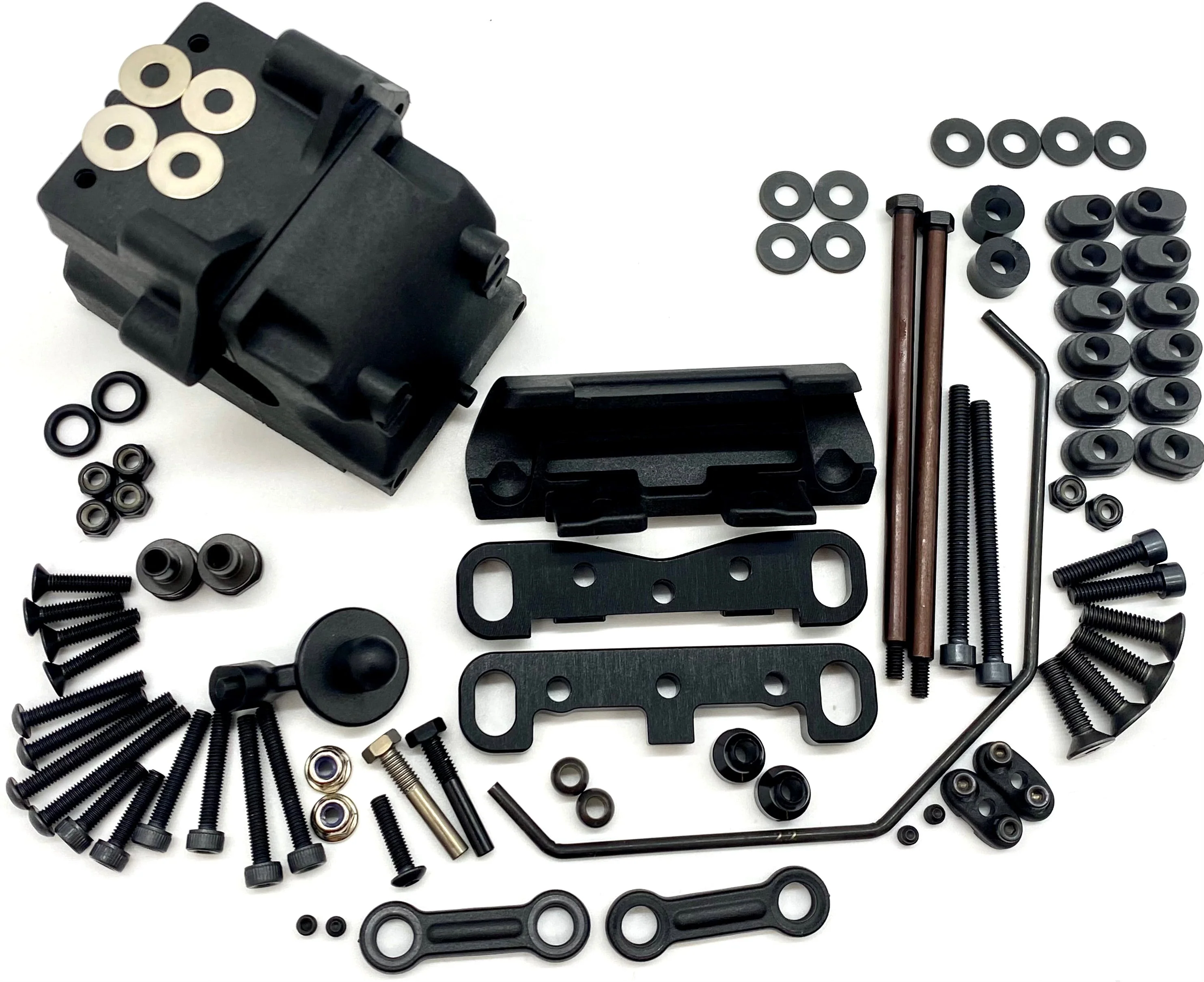 HB Racing E8 WS - FRONT SUSPENSION arm mount sway hinge gearbox D819 204855 - Image 2