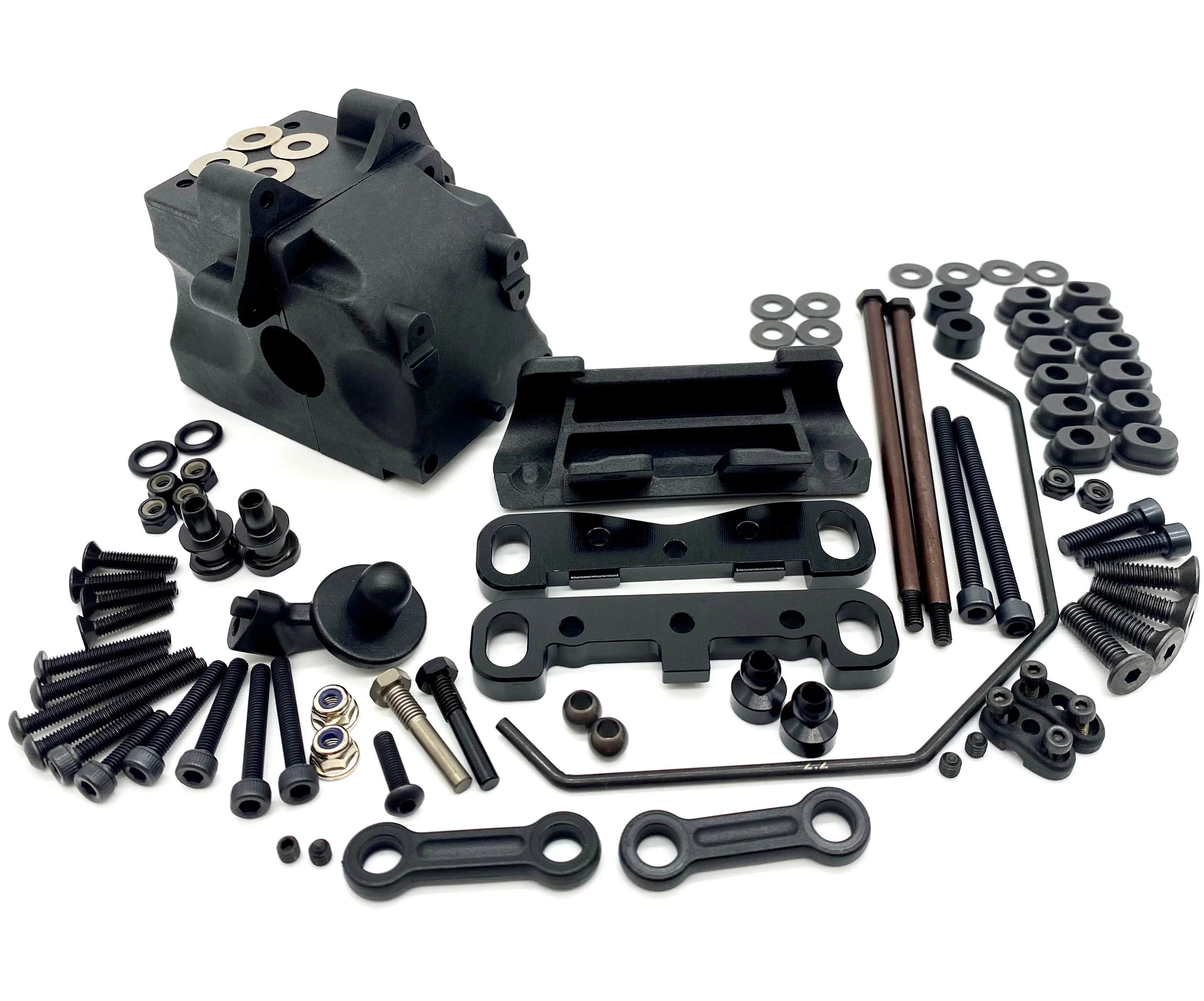 HB Racing E8 WS - FRONT SUSPENSION arm mount sway hinge gearbox D819 204855 - Image 3