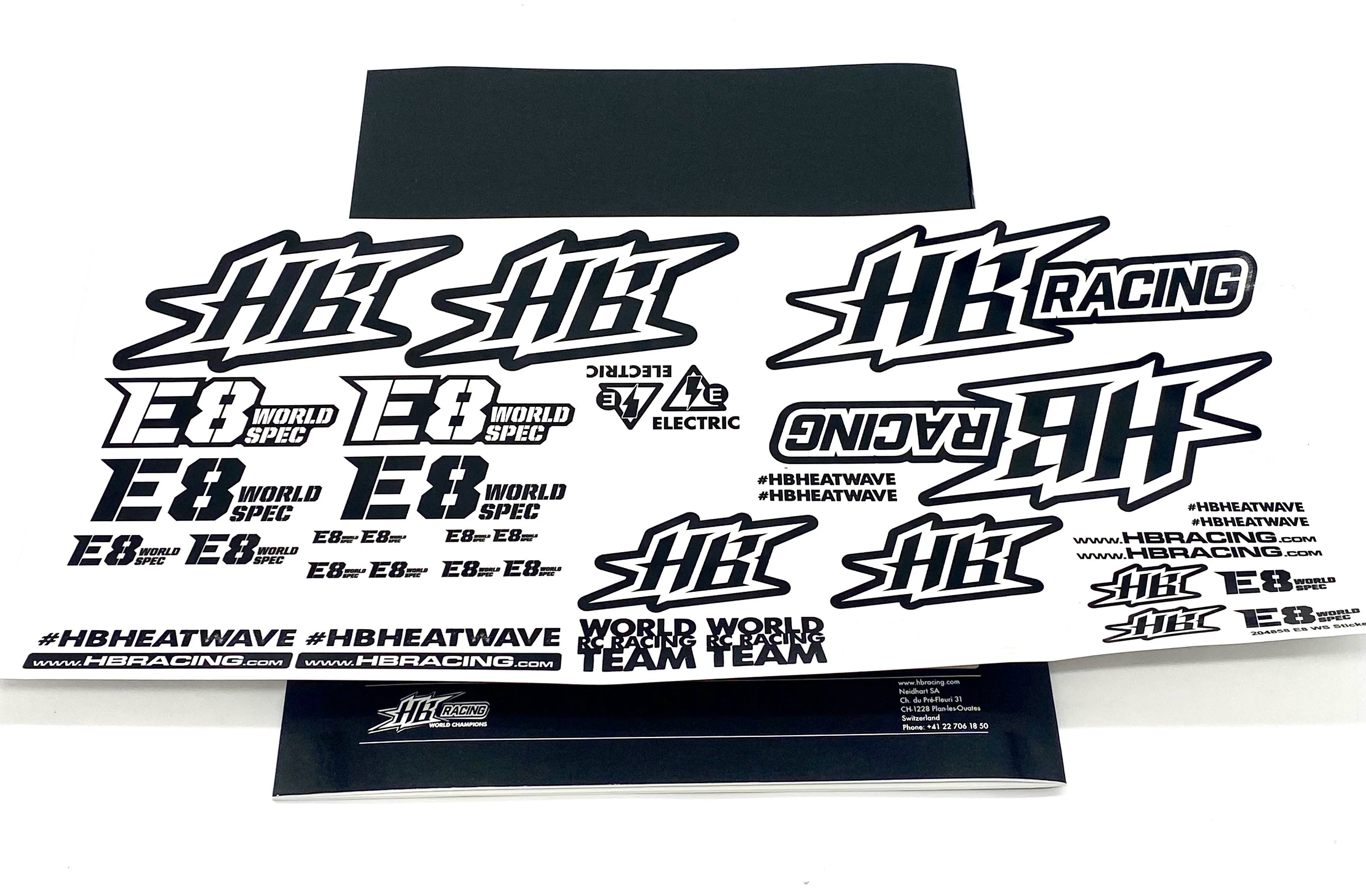 HB Racing E8 WS - Instruction Building Manual & Sticker Decal Sheet 204855 - Image 3