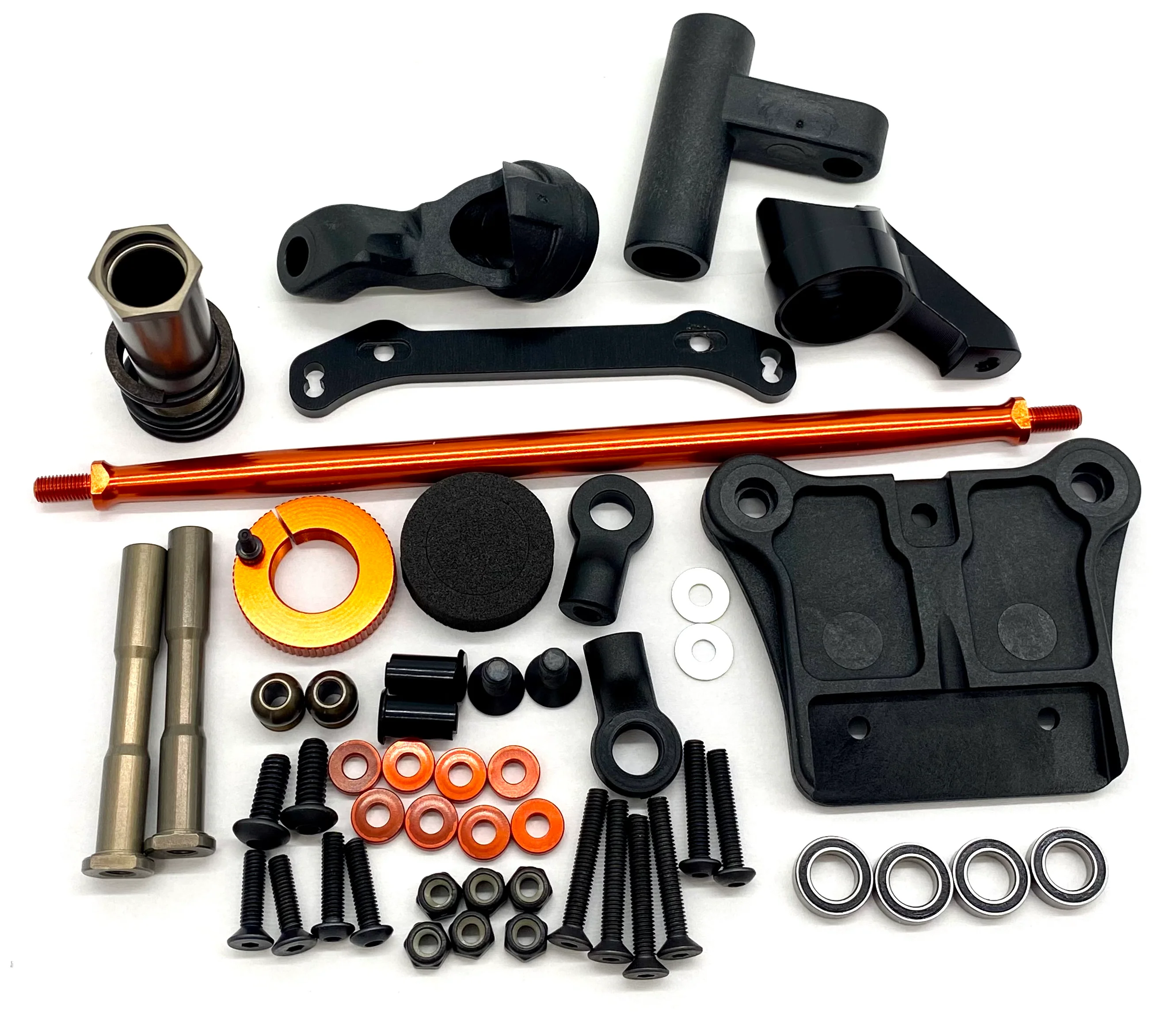 HB Racing E8 WS - STEERING Set (bellcrank, posts, rack, bearings 204855 - Image 3