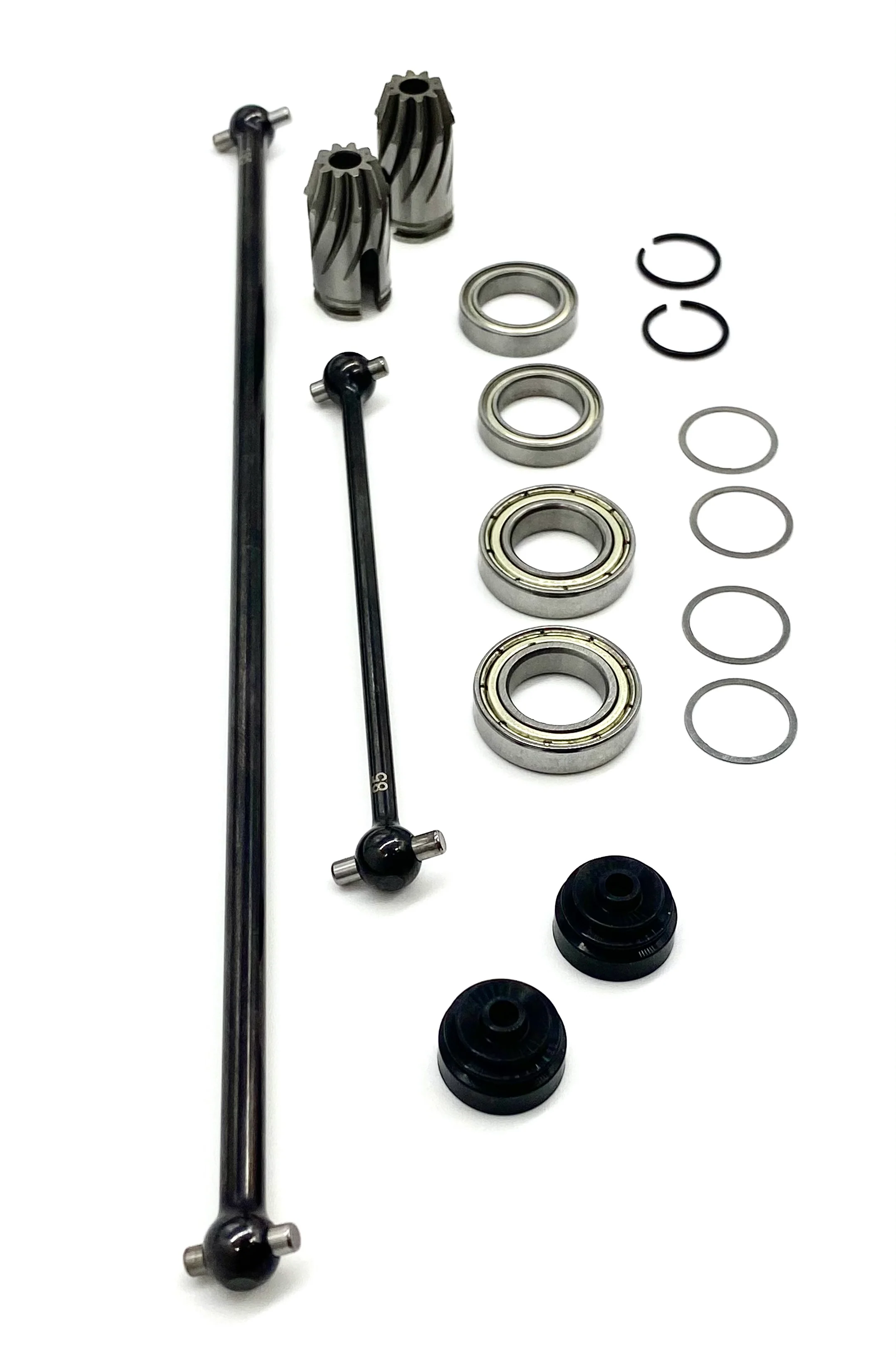 HB Racing E8Tevo3 - CENTER DRIVE SHAFTS (CVD's axles 10t input Truggy 204576 - Image 3