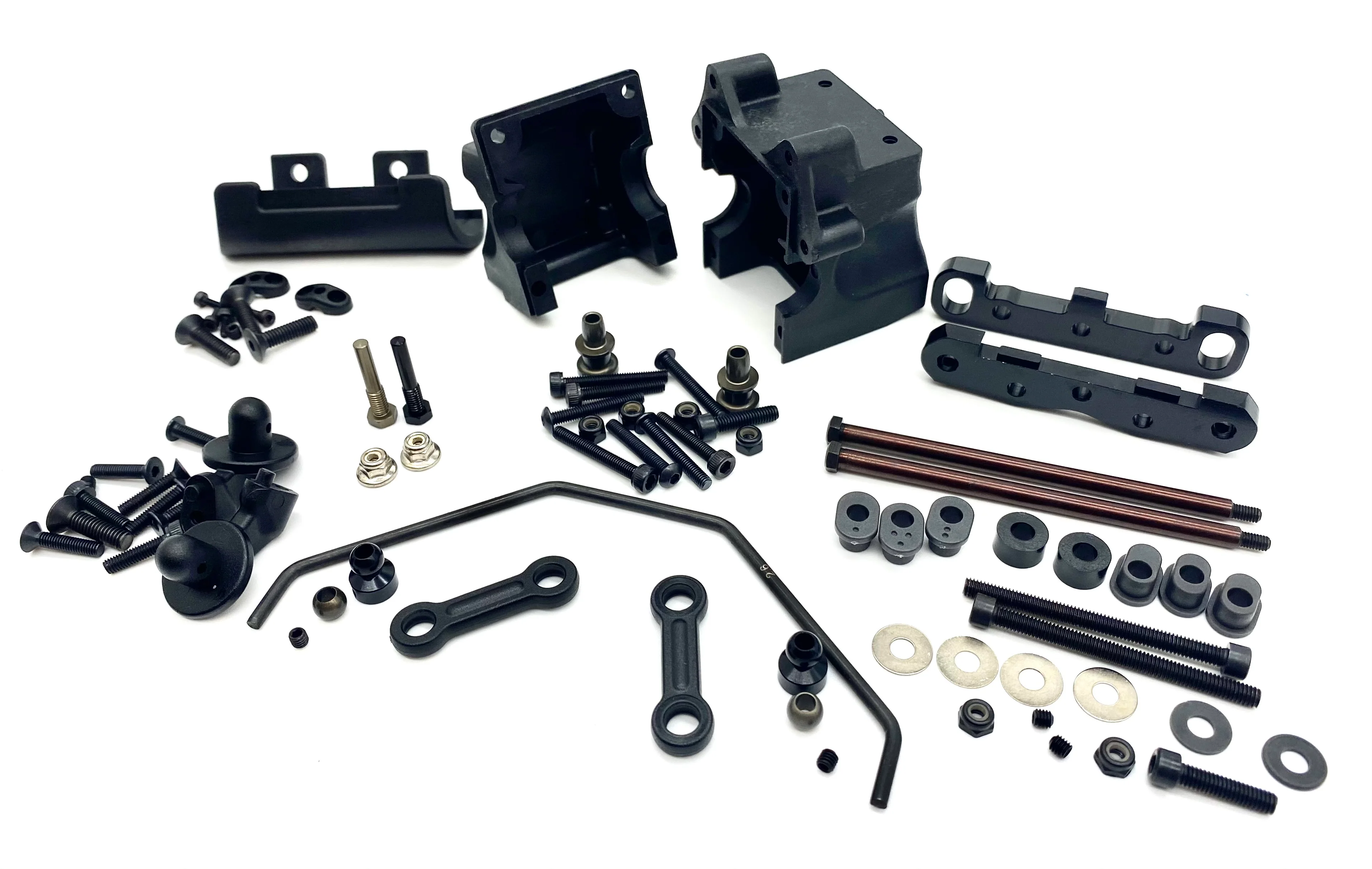 HB Racing E8Tevo3 - FRONT SUSPENSION (arm mount sway hinge Truggy 204576 - Image 5