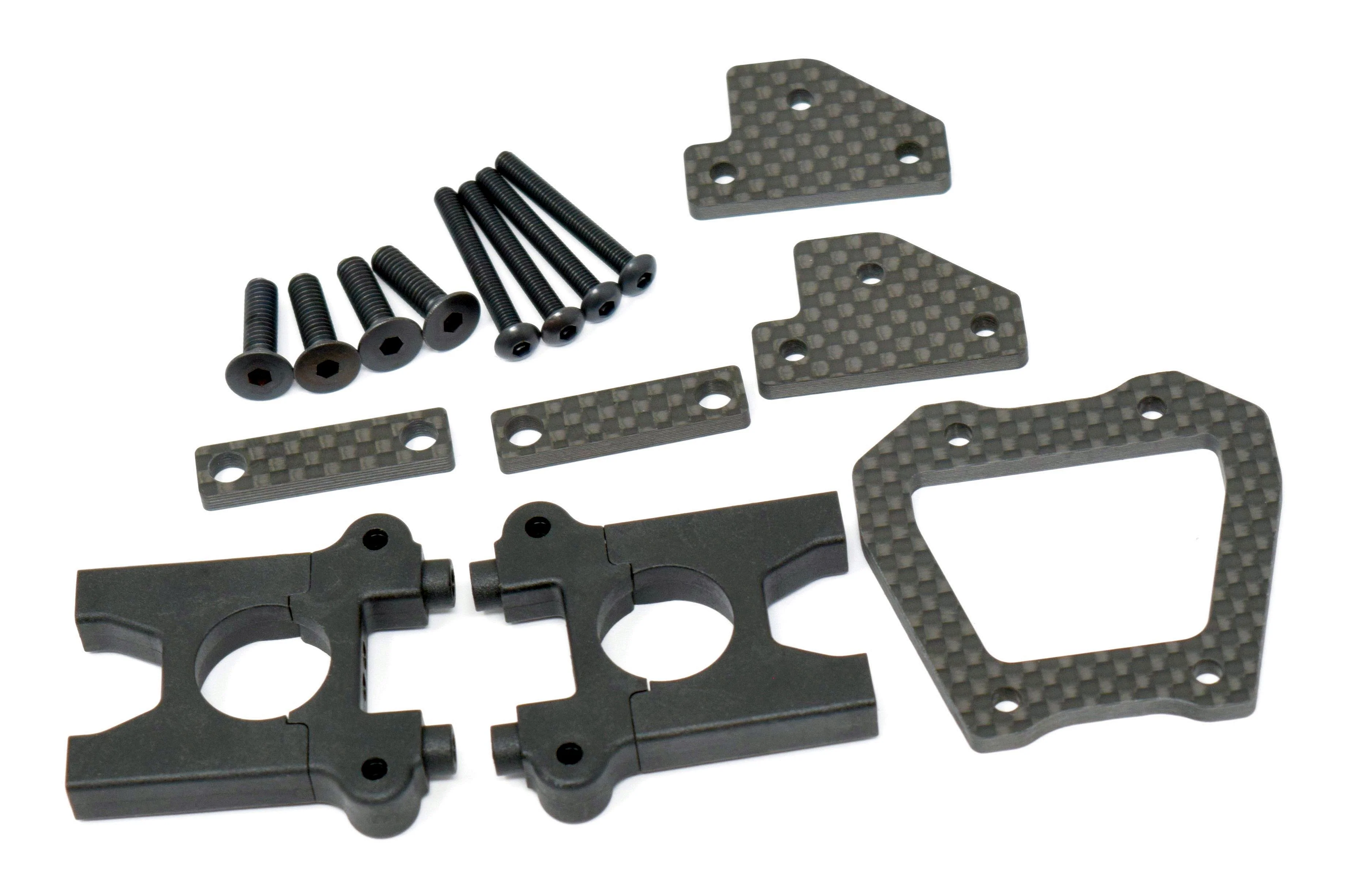 HB Racing E8Tevo3 - MOUNT for center diff, chassis brace carbon set e819 Truggy 204576 - Image 3