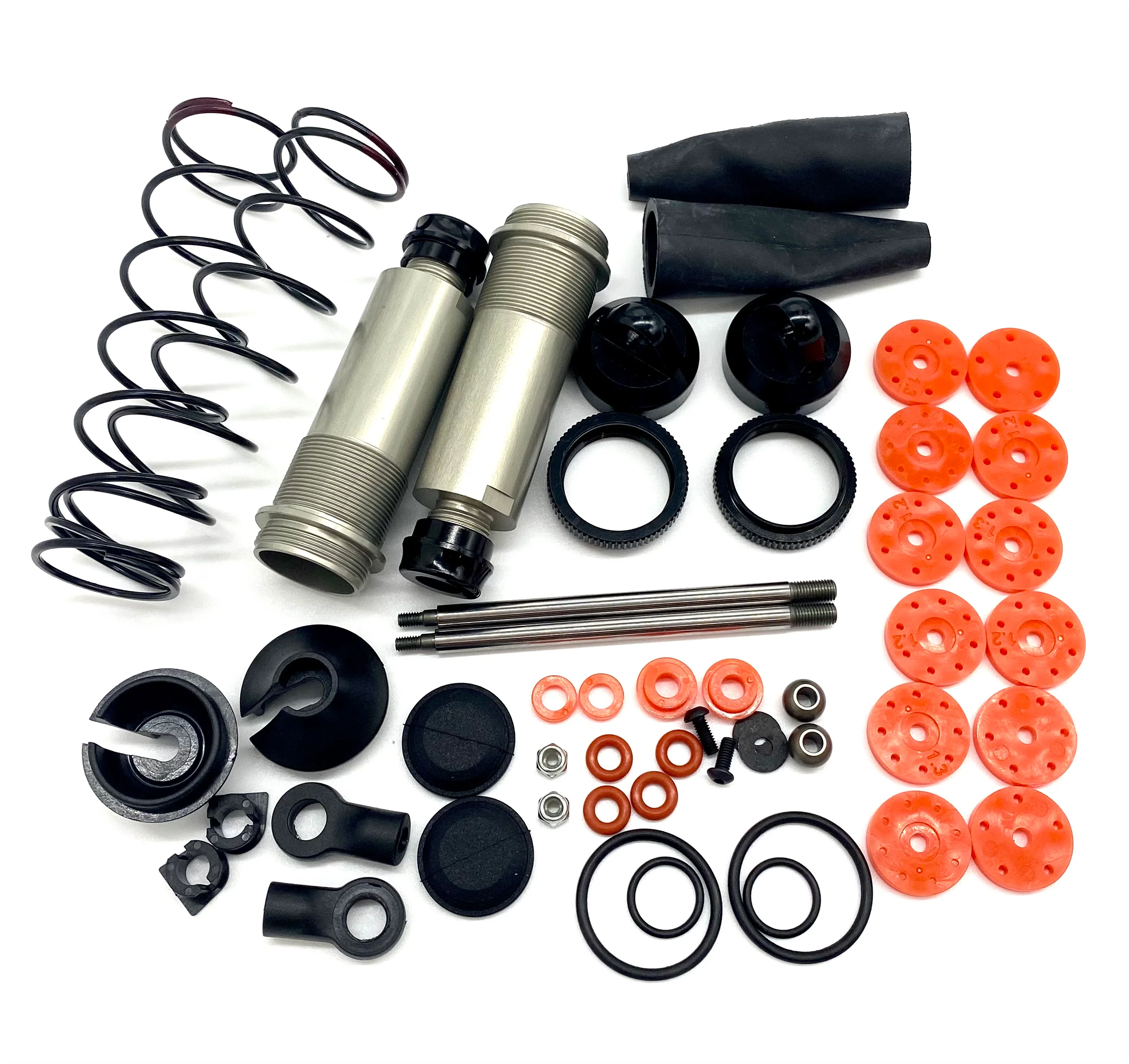 HB Racing D8Tevo3 - REAR SHOCKS (dampers springs assembly v2 e819 Truggy 204575 - Image 2