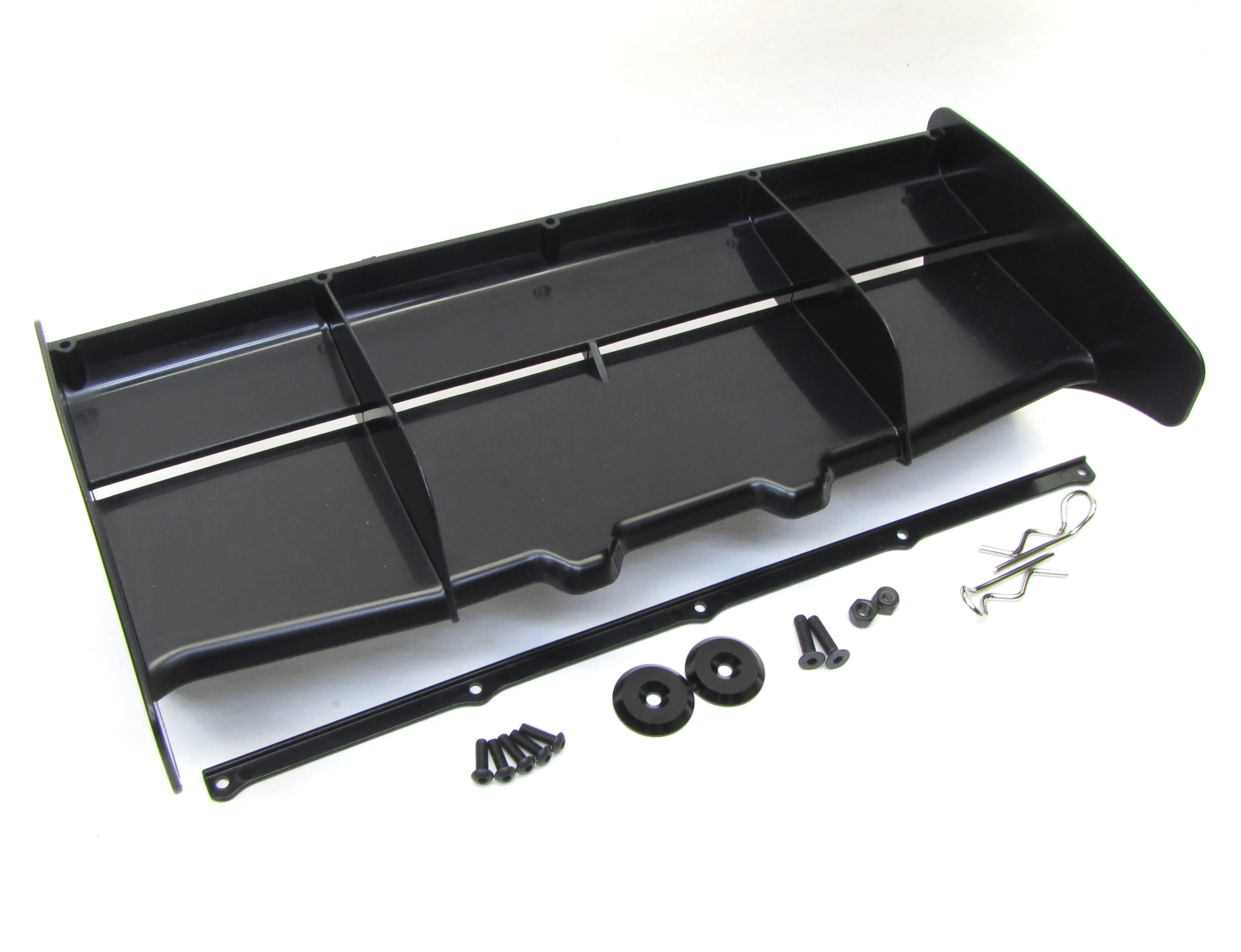 HB Racing E8Tevo3 - WING (Black Rear Spoiler) molded nylon e819 Truggy 204576 - Image 2