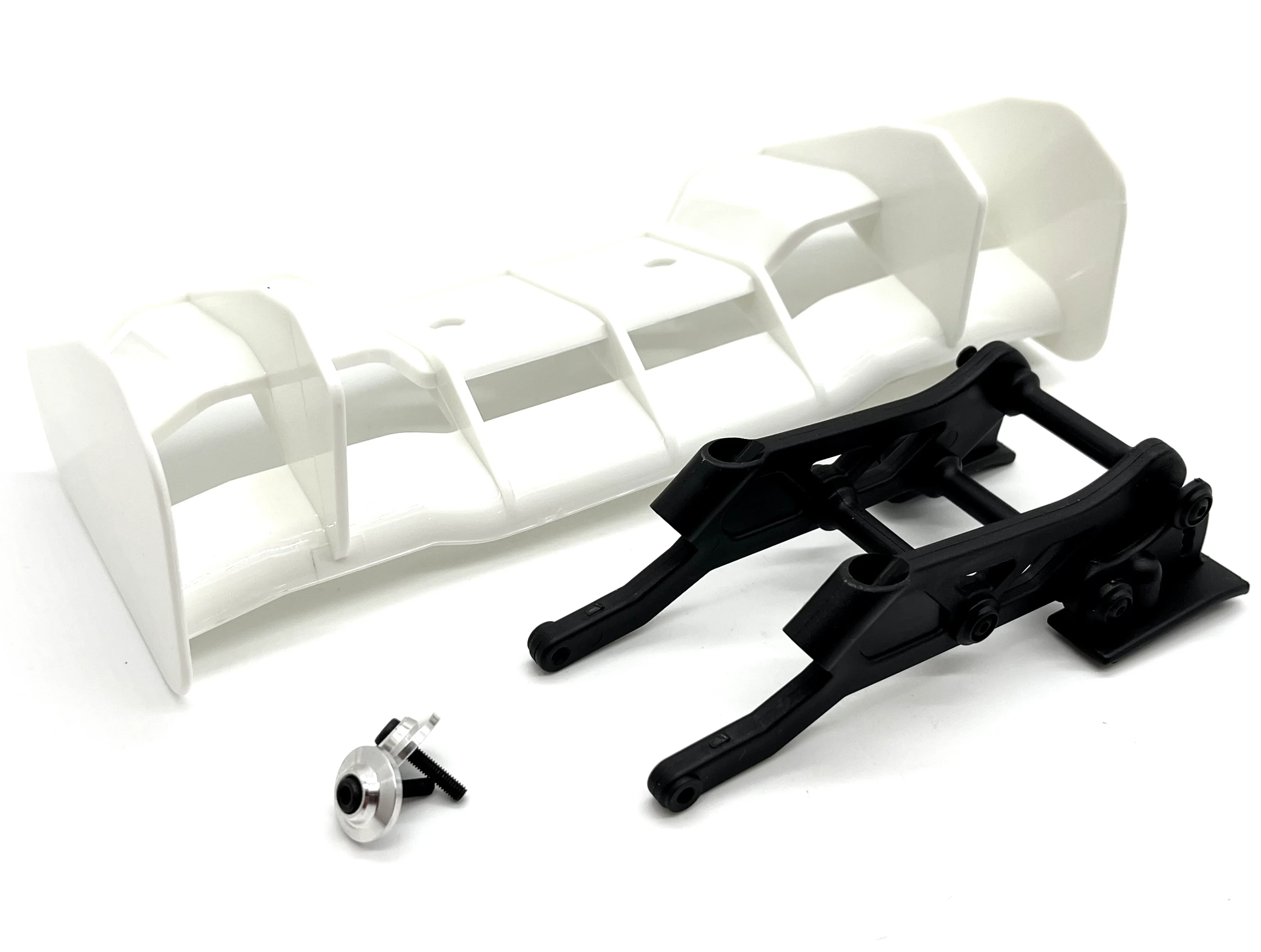 HoBao 1/8 Hyper SS - WING & Mount (WHITE stay 87562w 90011 Spoiler HB-SS-C28 - Image 2