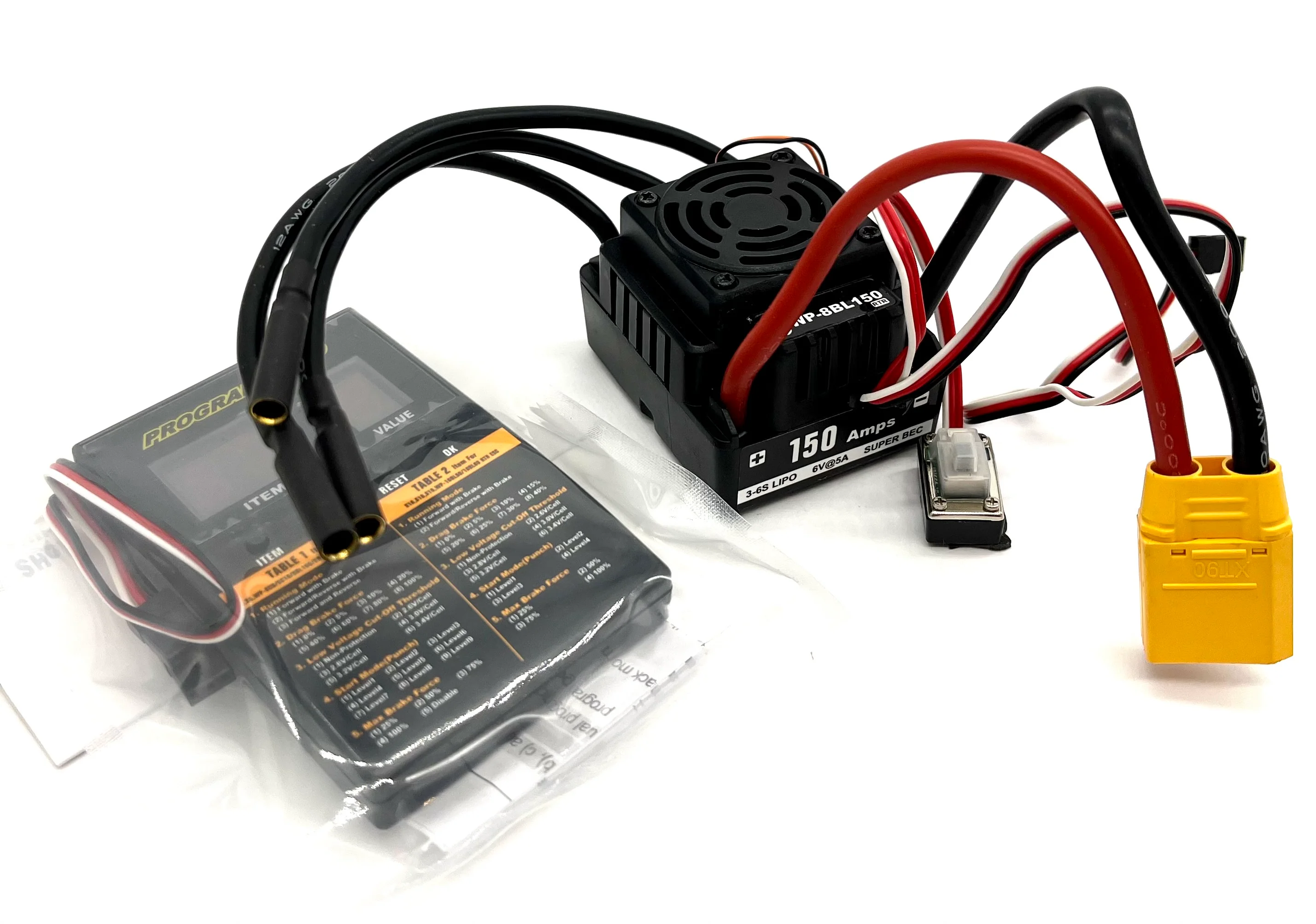 HoBao Hyper Truggy - ESC (Electronic Speed Control hobbywing 150A HB-SSTE-C15