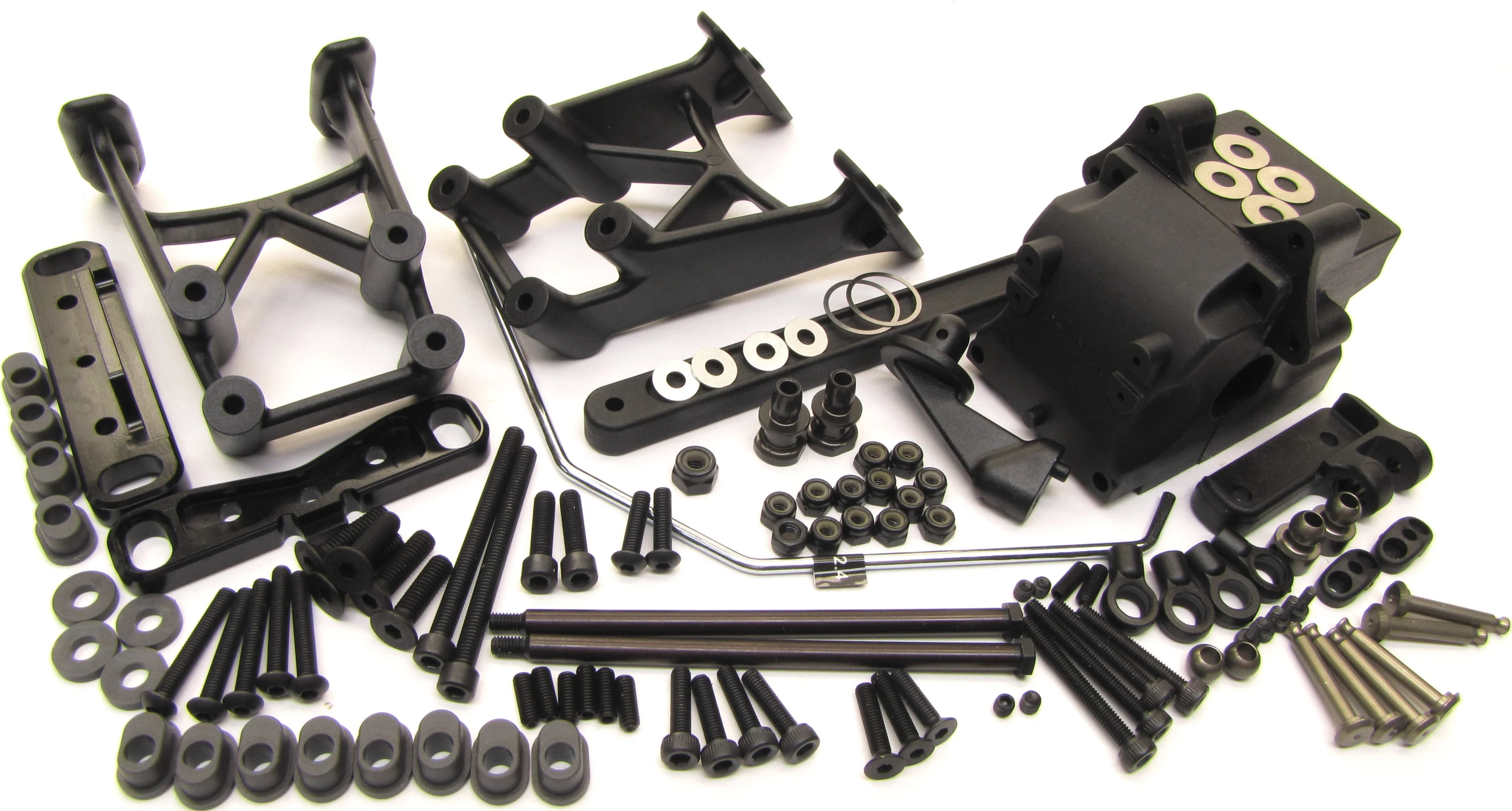 Hot Bodies D817 - REAR SUSPENSION (arm mount sway bulkhead HBS204124 Buggy - Image 2