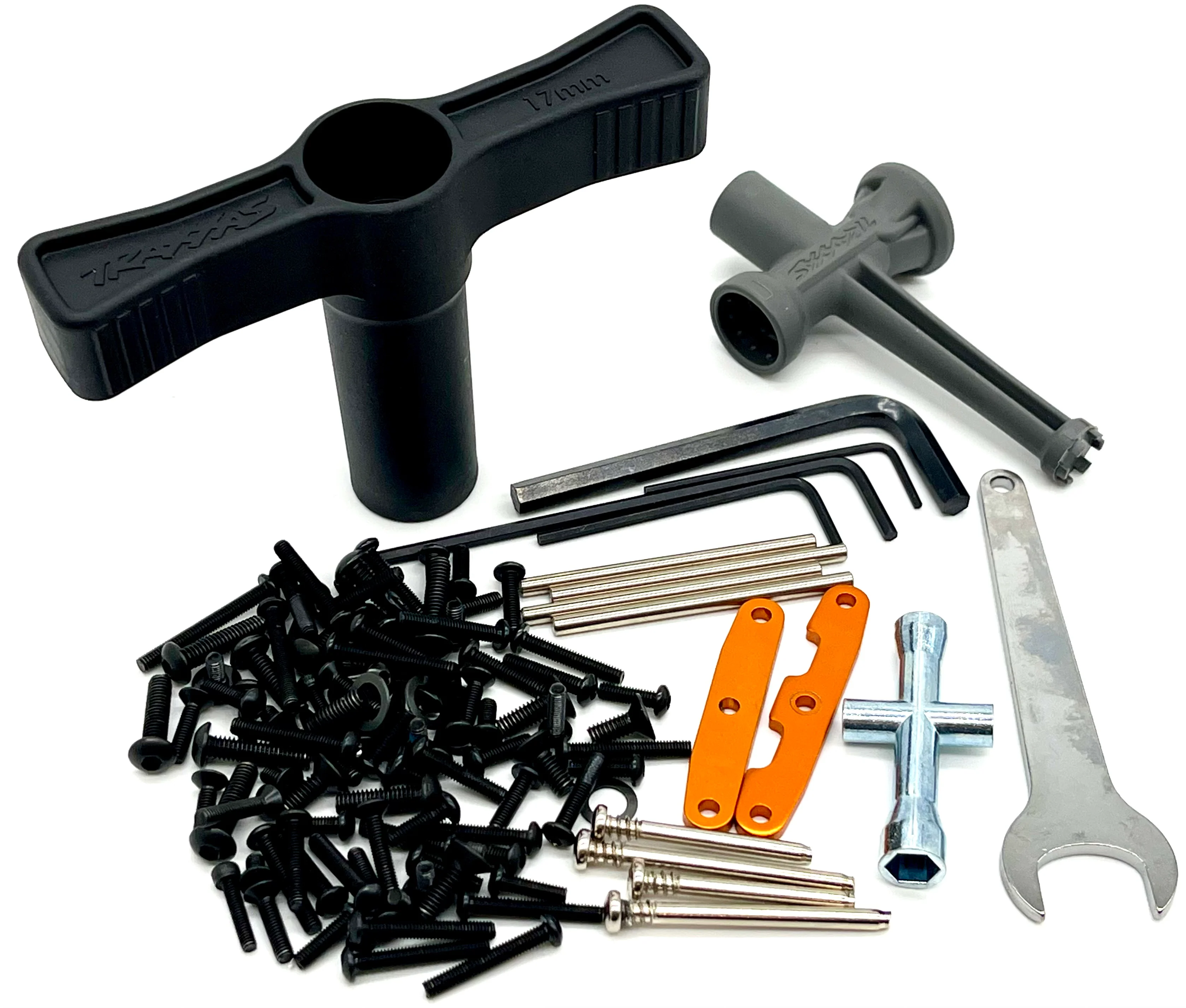 Jato 4x4 VXL SCREWS, TOOLS, HARDWARE set, w/orange tie bars Traxxas 90386-4 - Image 2