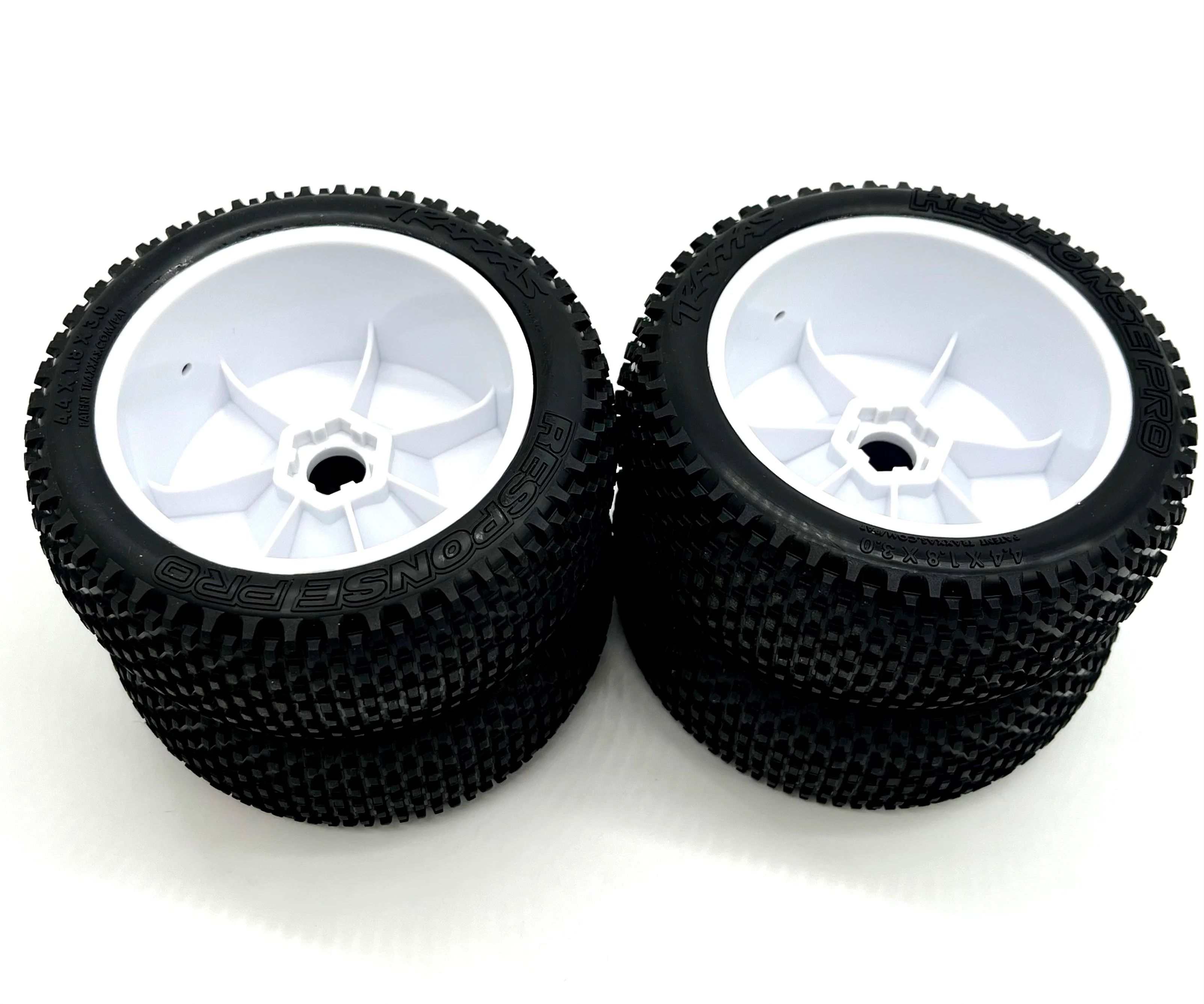 Jato 4x4 VXL TIRES & WHEELS (4) Response Pro tires, white wheels Traxxas 90386-4 - Image 2