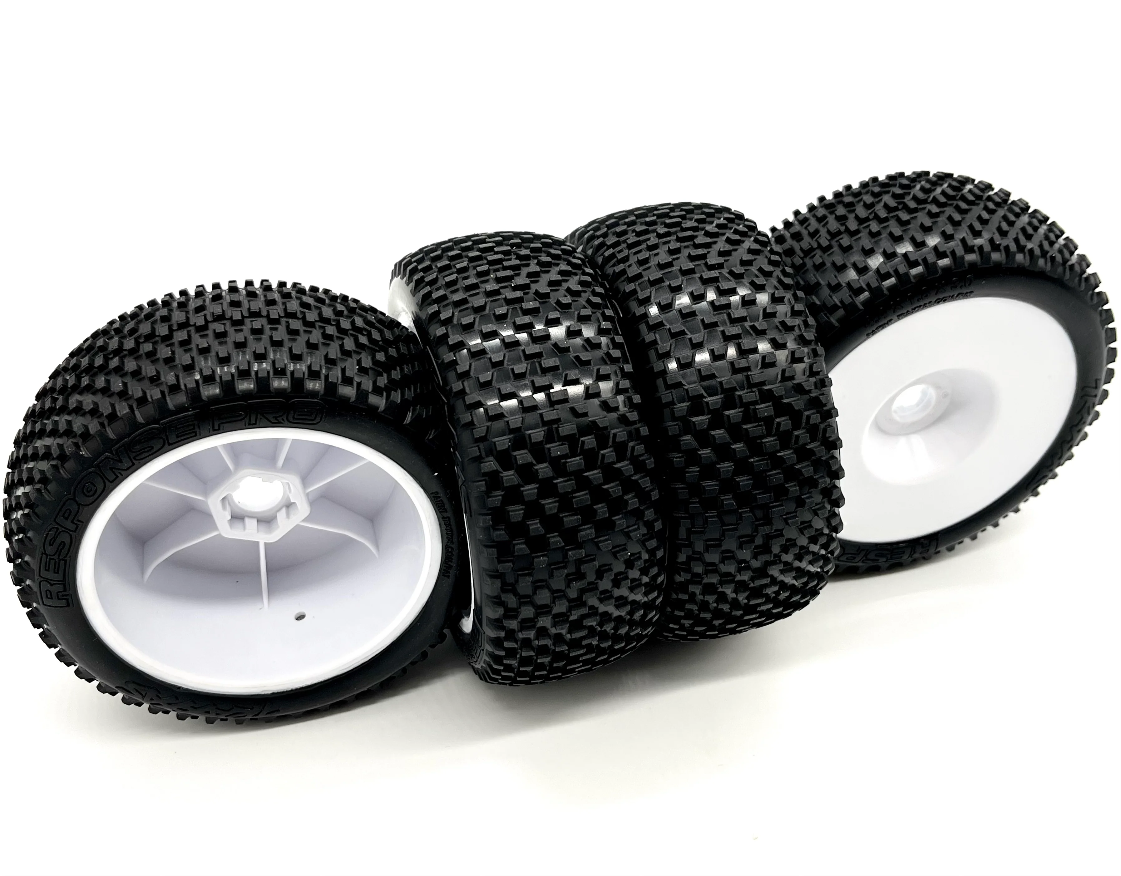 Jato 4x4 VXL TIRES & WHEELS (4) Response Pro tires, white wheels Traxxas 90386-4 - Image 4