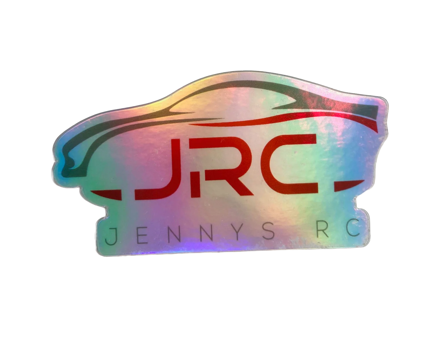 JRC Holographic Decal Sticker (3" x 1.61") Jennys RC Merch - Image 2