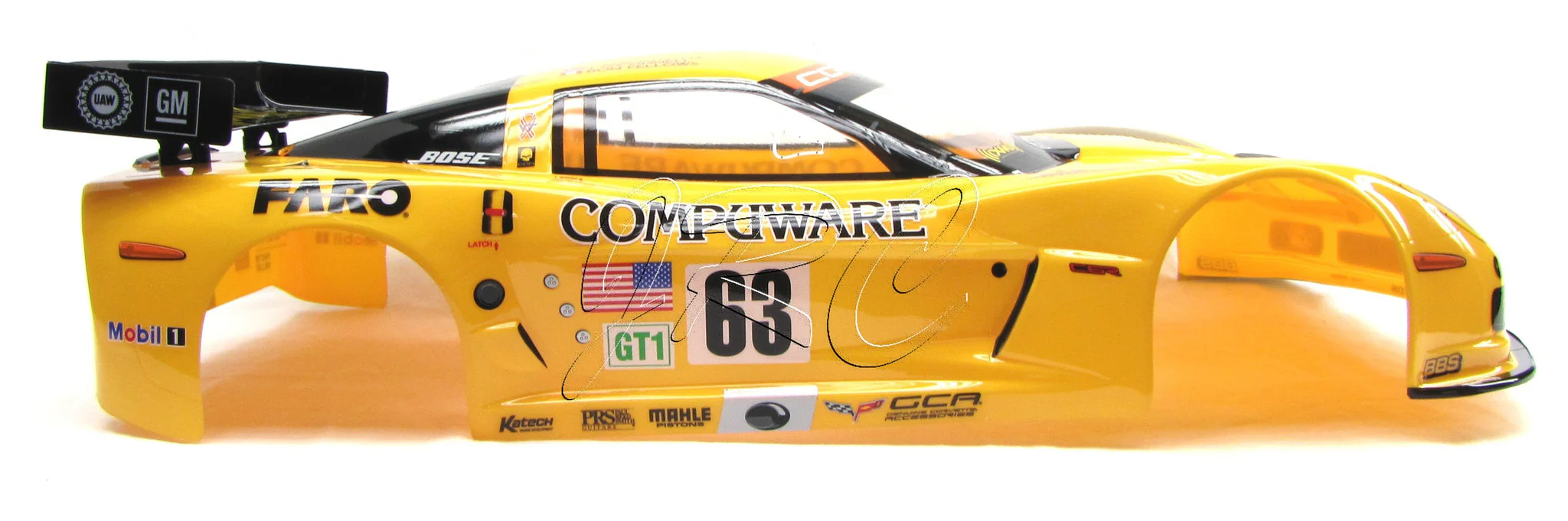 Kyosho Inferno GT2 RTR BODY SHELL (Yellow Corvette  KYO IGB105 - Image 2