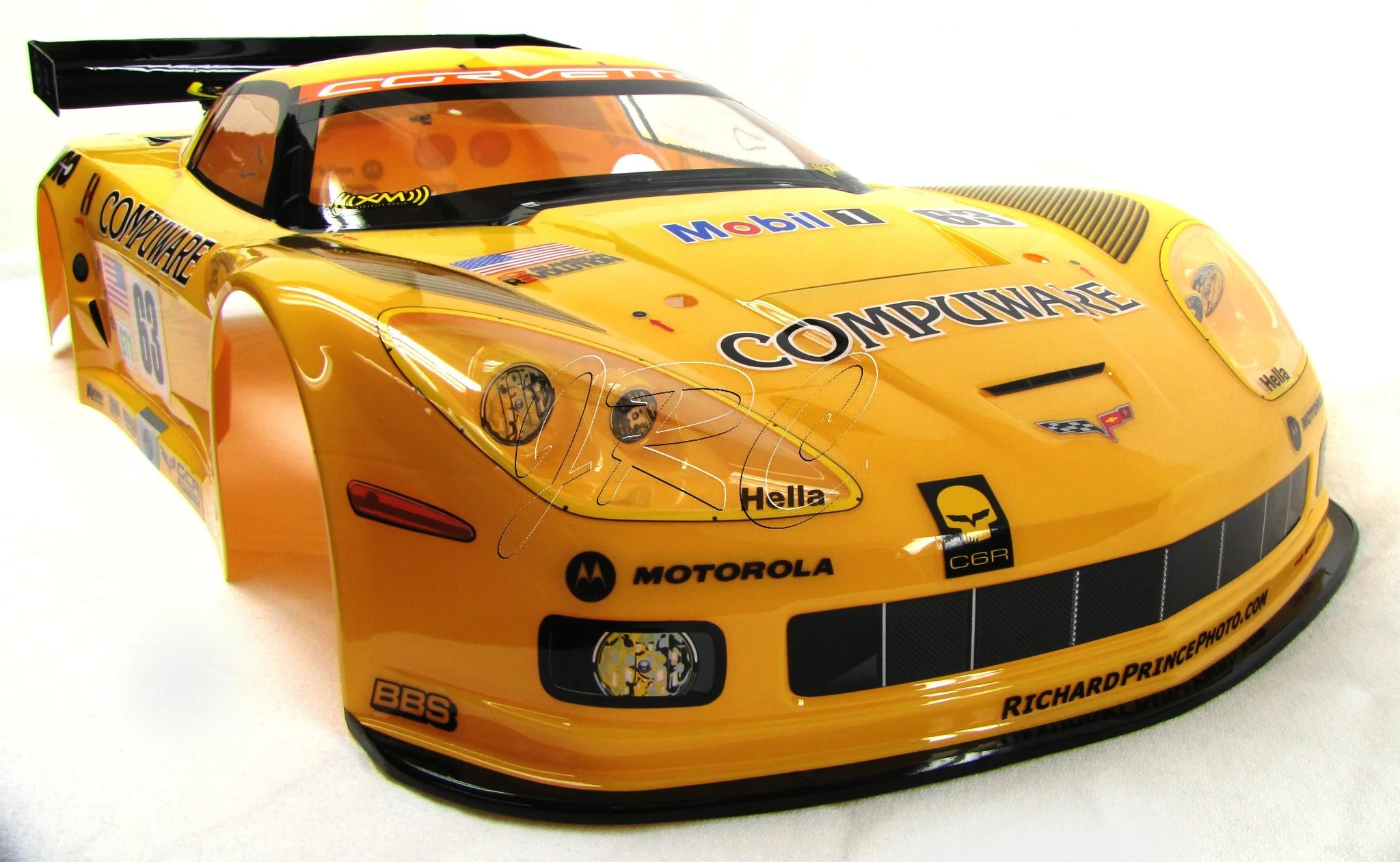 Kyosho Inferno GT2 RTR BODY SHELL (Yellow Corvette  KYO IGB105 - Image 3