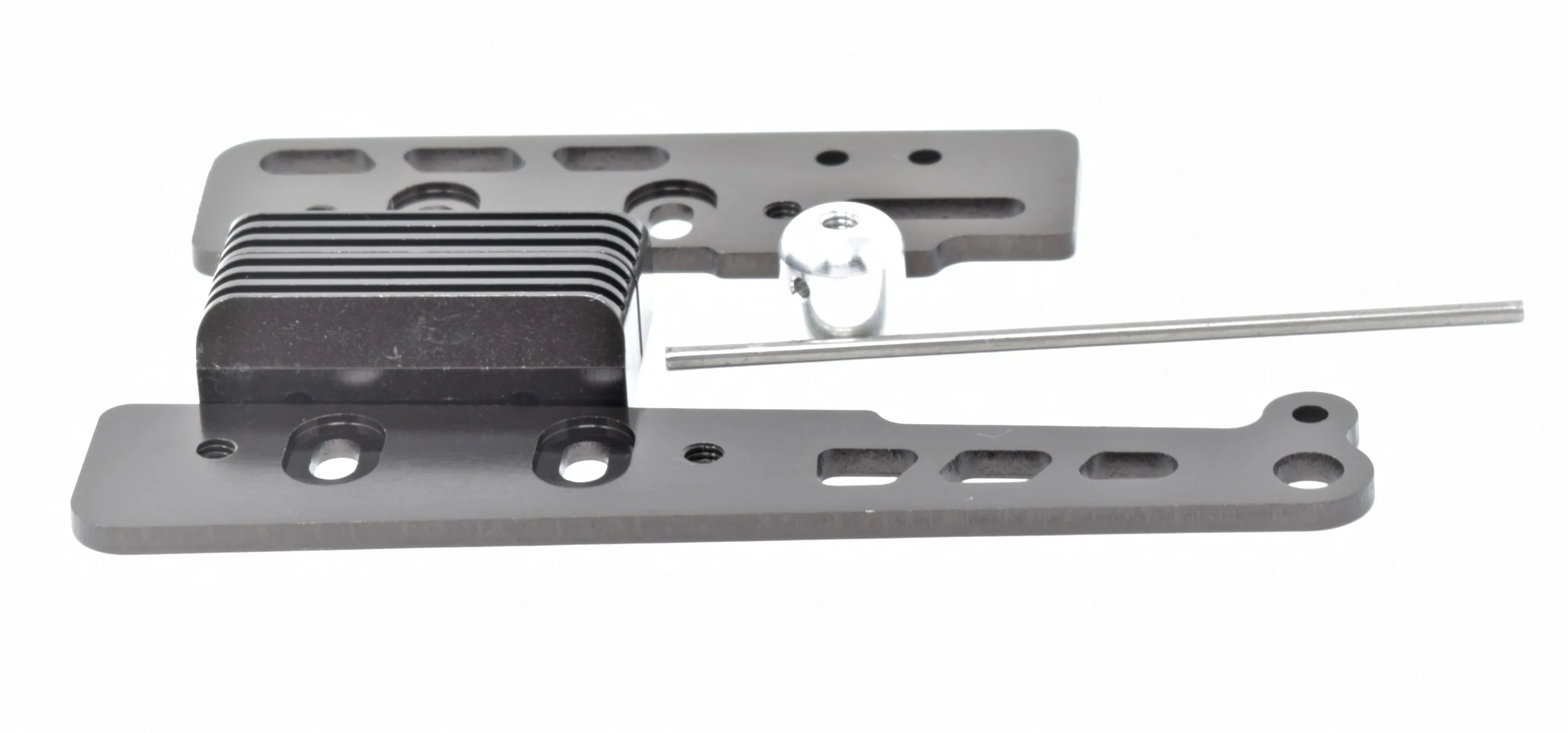 Kyosho Inferno MP10 - ENGINE MOUNT (w/pipe mount & plates gunmetal KYO33015B