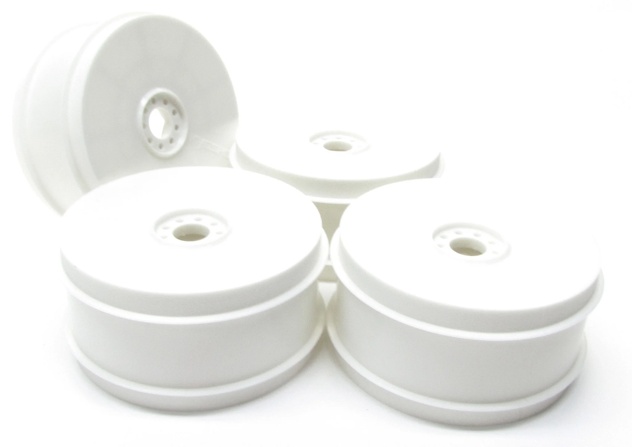 Kyosho Inferno MP10 - WHEELS / RIMS White dish 17mm TKI3 tki4 KYO33015B - Image 2