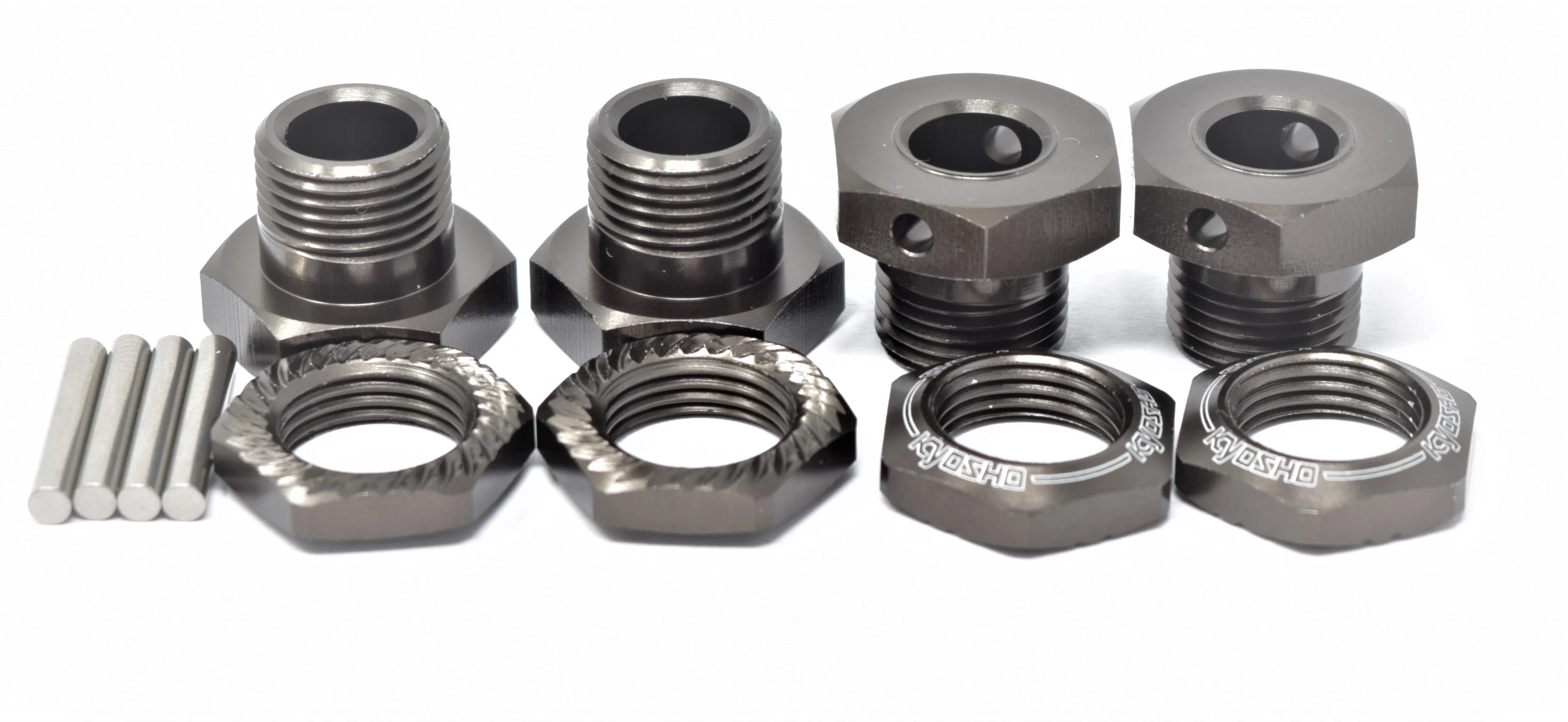 Kyosho Inferno MP10e - 17mm HEX HUBS nuts pins wheel tki4 tki3 serrated KYO34110 - Image 3