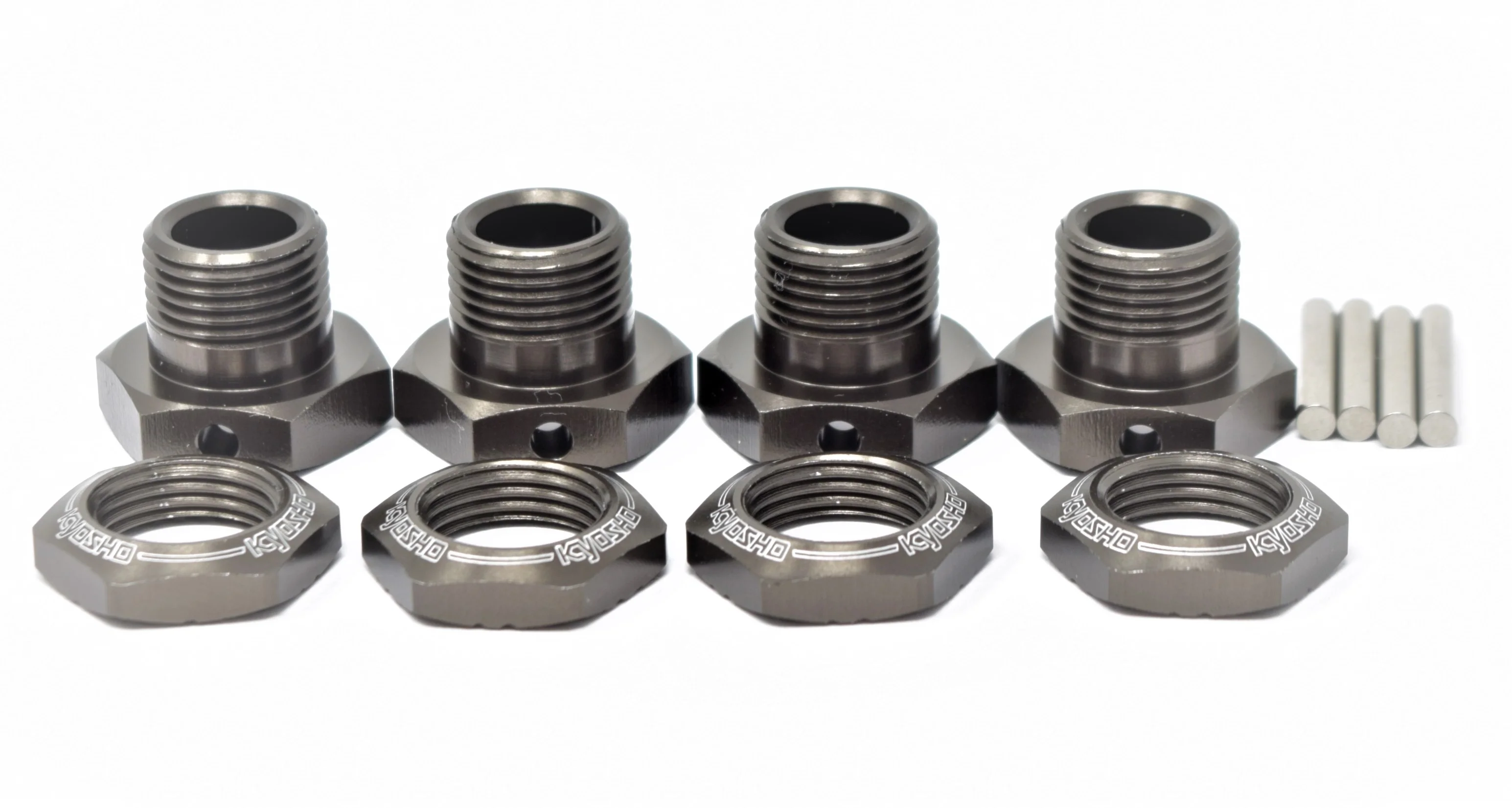 Kyosho Inferno MP10e - 17mm HEX HUBS nuts pins wheel tki4 tki3 serrated KYO34110 - Image 4