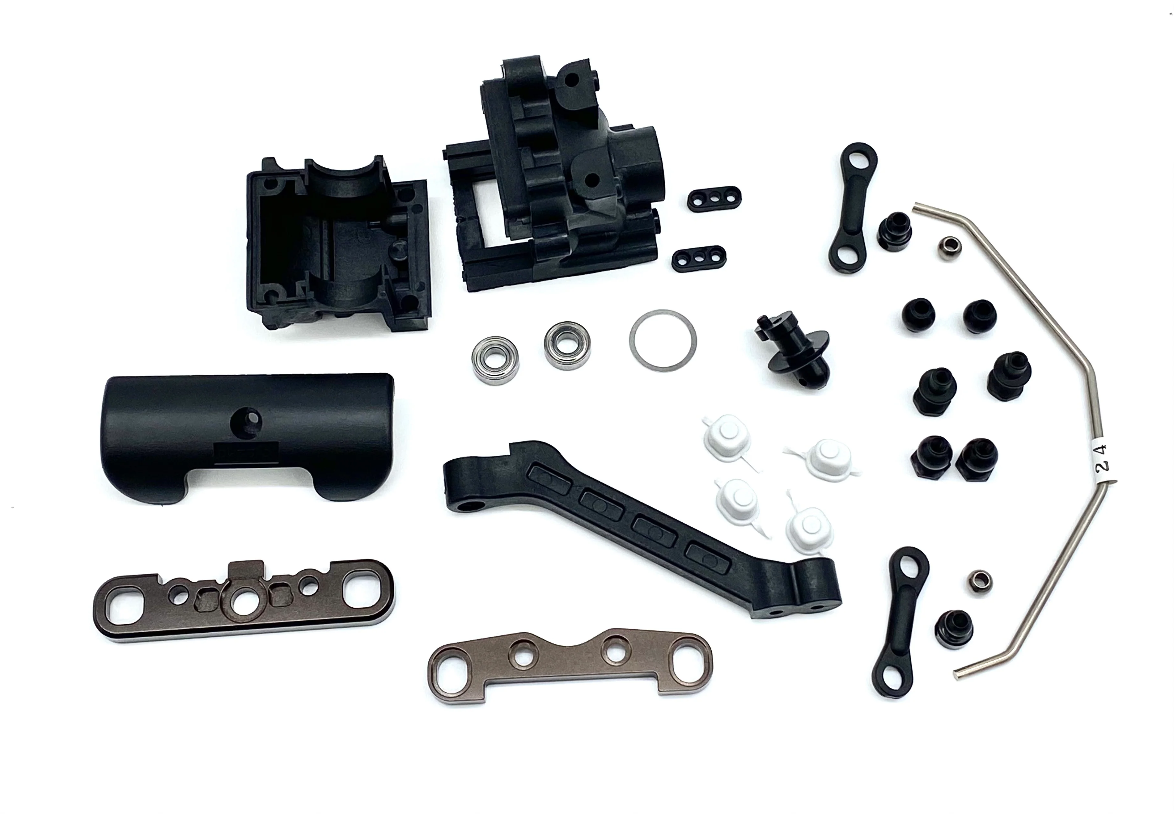 Kyosho Inferno MP10e - FRONT SUSPENSION (bulhead sway bar braces) TKI3 KYO34110 - Image 4