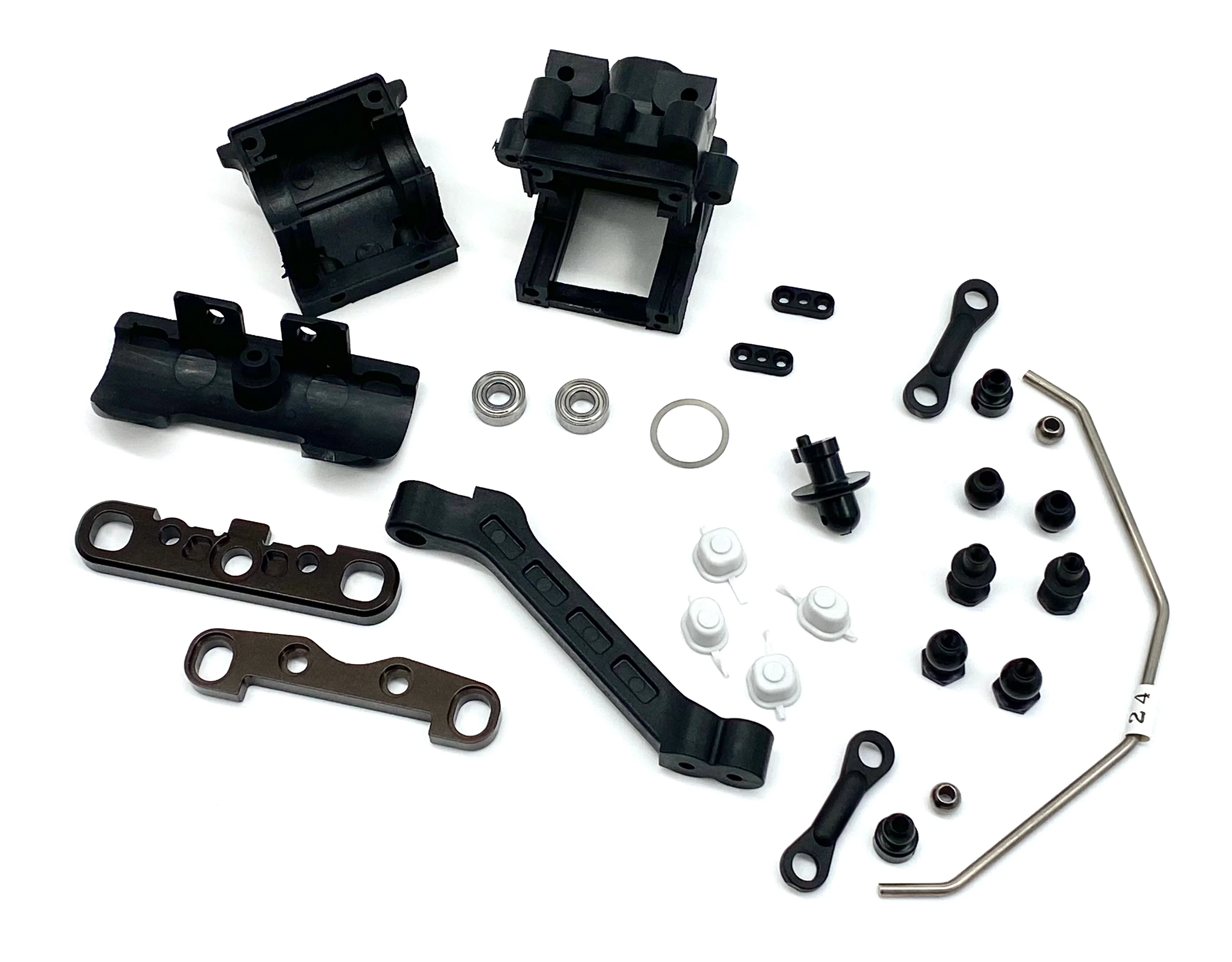 Kyosho Inferno MP10e - FRONT SUSPENSION (bulhead sway bar braces) TKI3 KYO34110 - Image 5