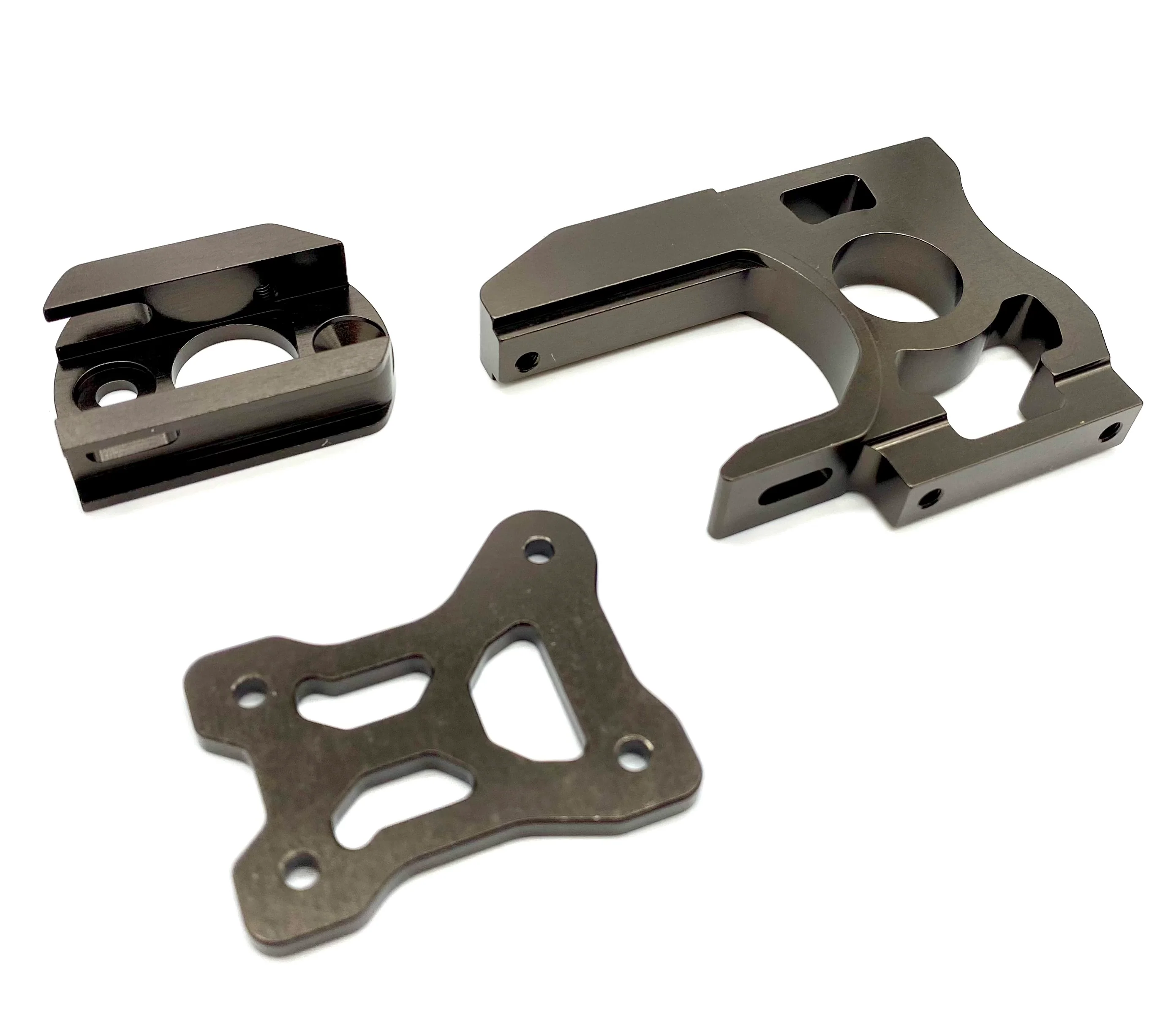 Kyosho Inferno MP10e - MOTOR MOUNT (two piece IF551 plate gunmetal KYO34110
