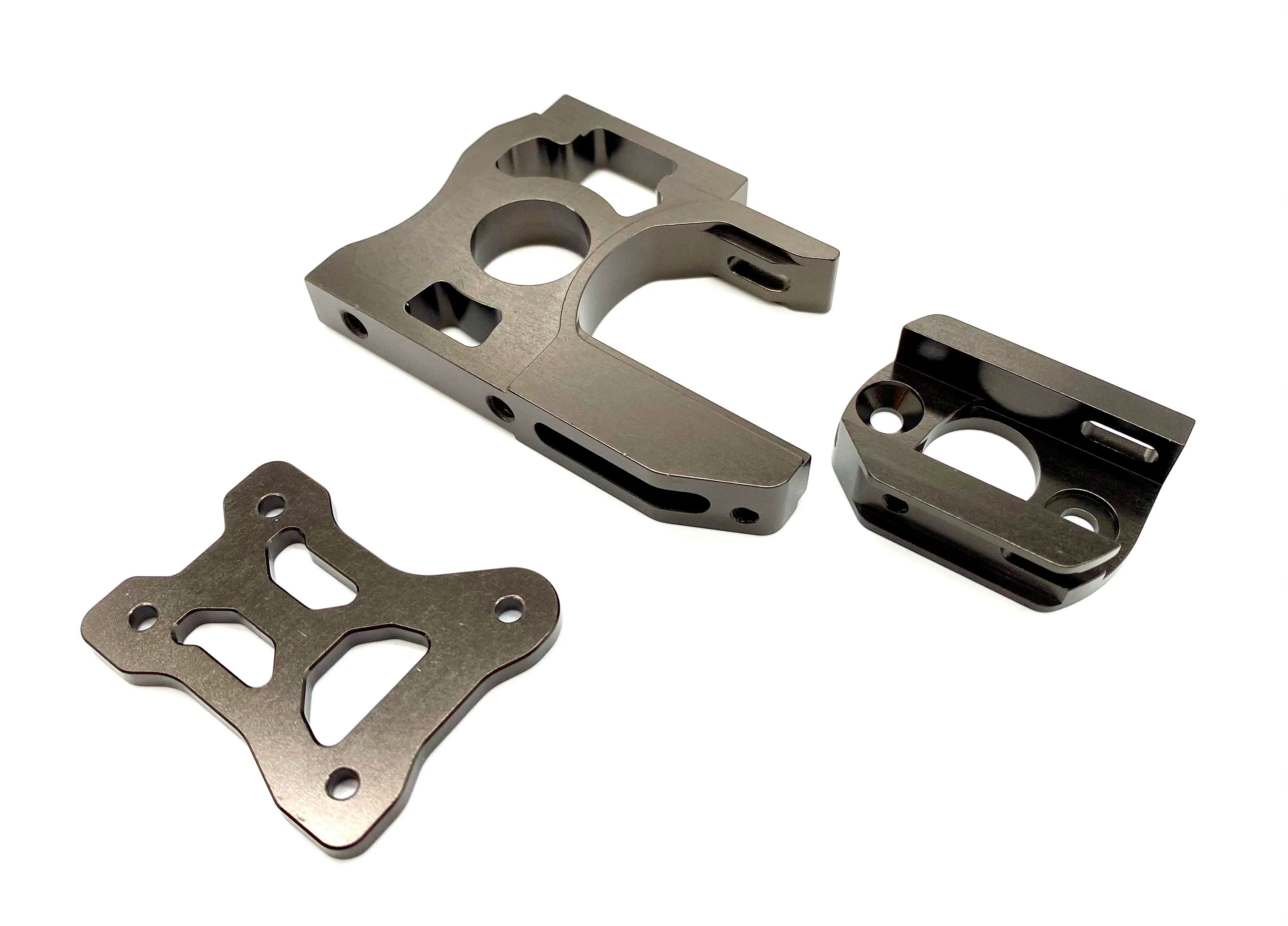Kyosho Inferno MP10e - MOTOR MOUNT (two piece IF551 plate gunmetal KYO34110 - Image 2