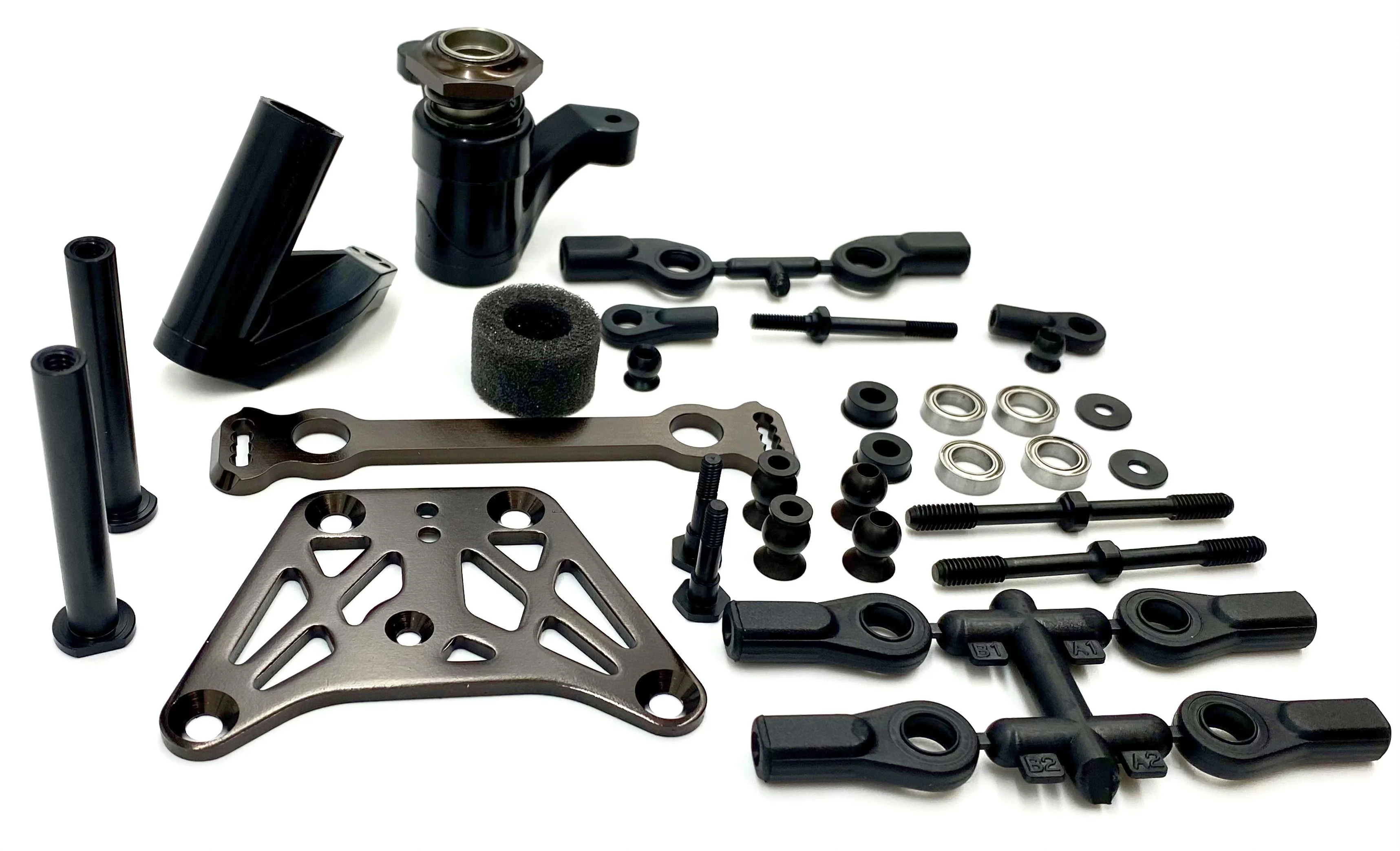 Kyosho Inferno MP10e - STEERING SET (BELL CRANK servo saver plate KYO34110