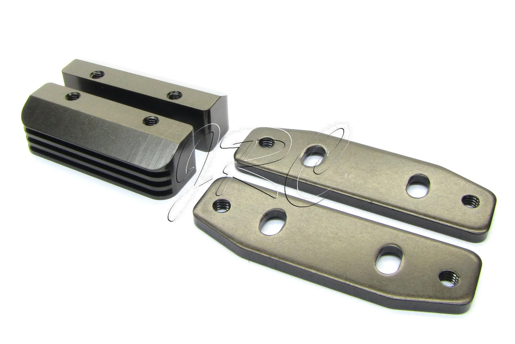 Kyosho ST-RR EVO.2 ENGINE MOUNTS, plate gunmetal TKI3 TKI2 MP9 Inferno KYO33004B - Image 3