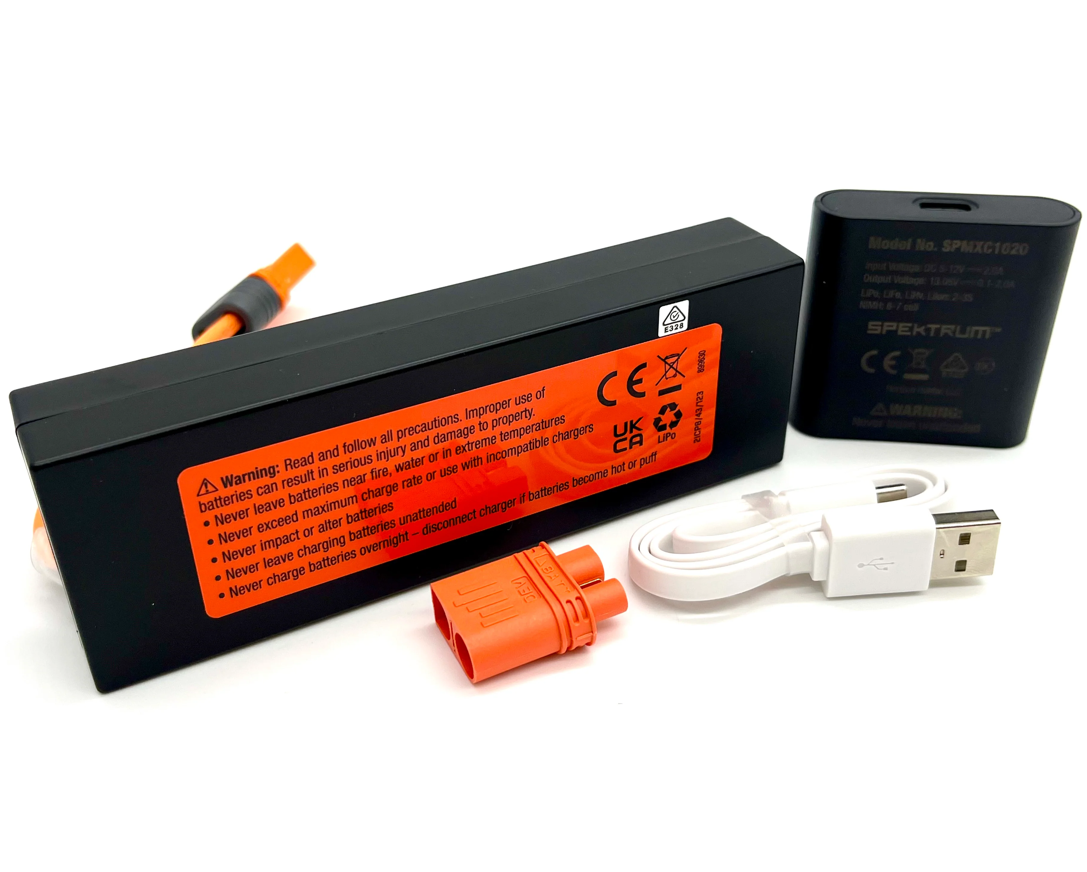 Losi 22s SPRINT - Battery and Charger, 4000mAh with USB charger LOS-1387 - Image 3