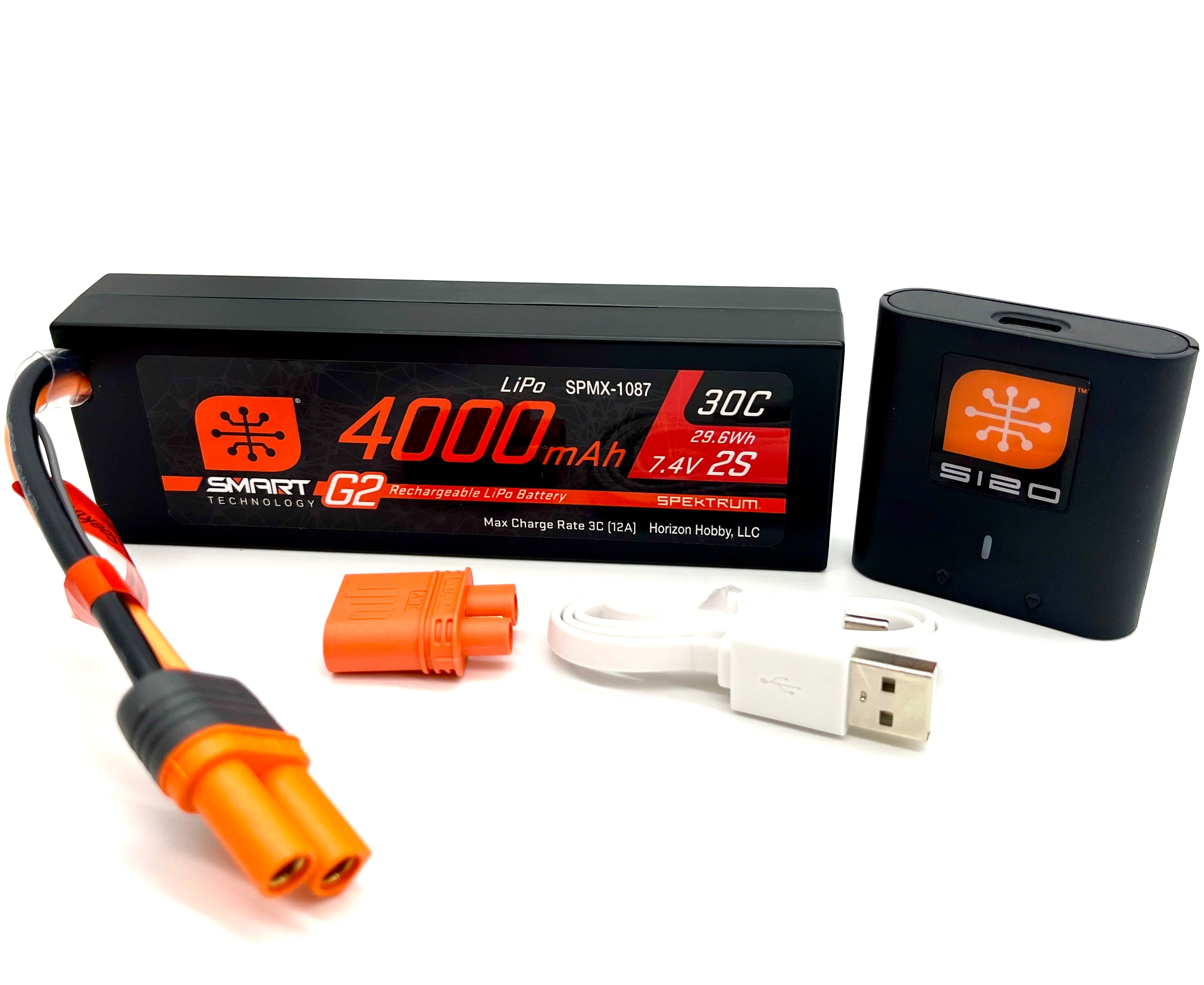 Losi 22s SPRINT - Battery and Charger, 4000mAh with USB charger LOS-1387 - Image 4