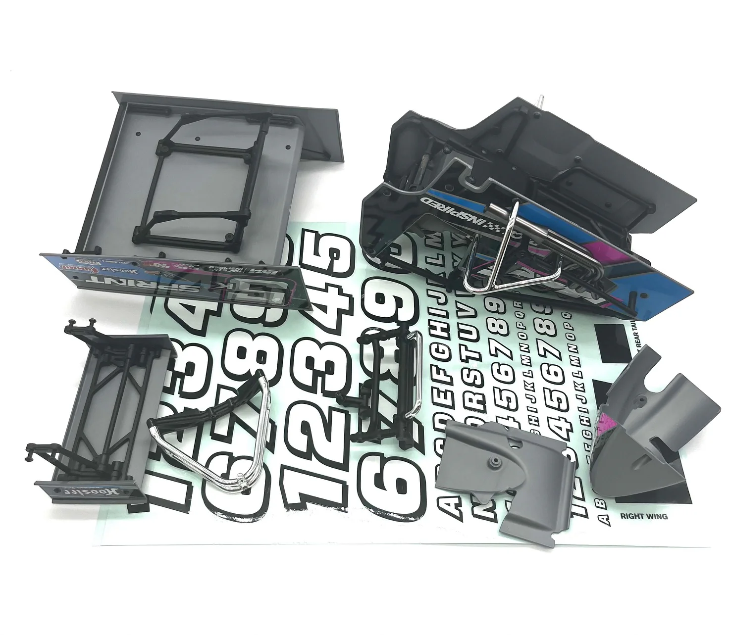 Losi 22s SPRINT - Body (body set & cage, Blue  interior driver LOS-1387 - Image 3