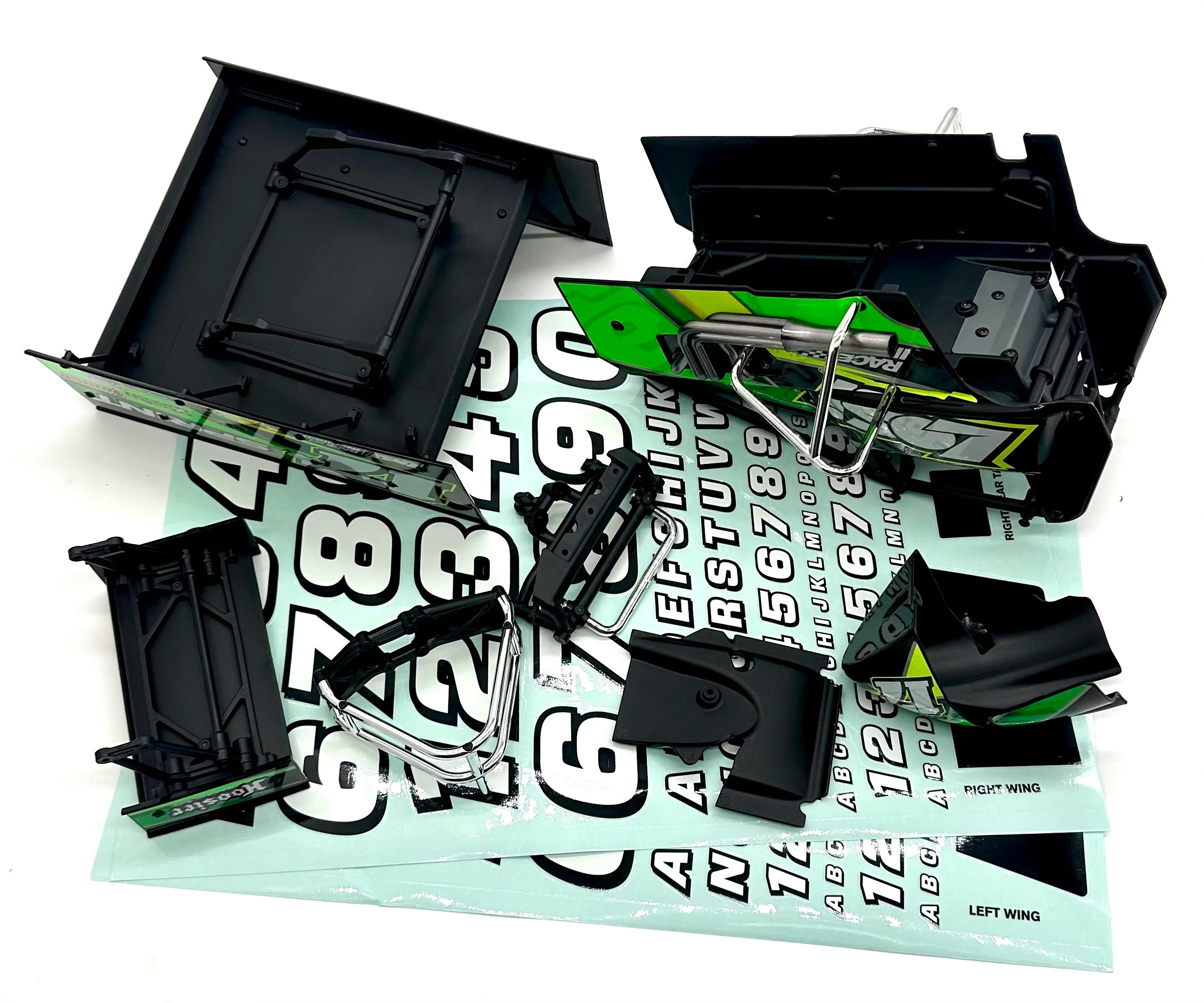 Losi 22s SPRINT - Body (body set & cage, Green interior driver LOS-1387) - Image 3