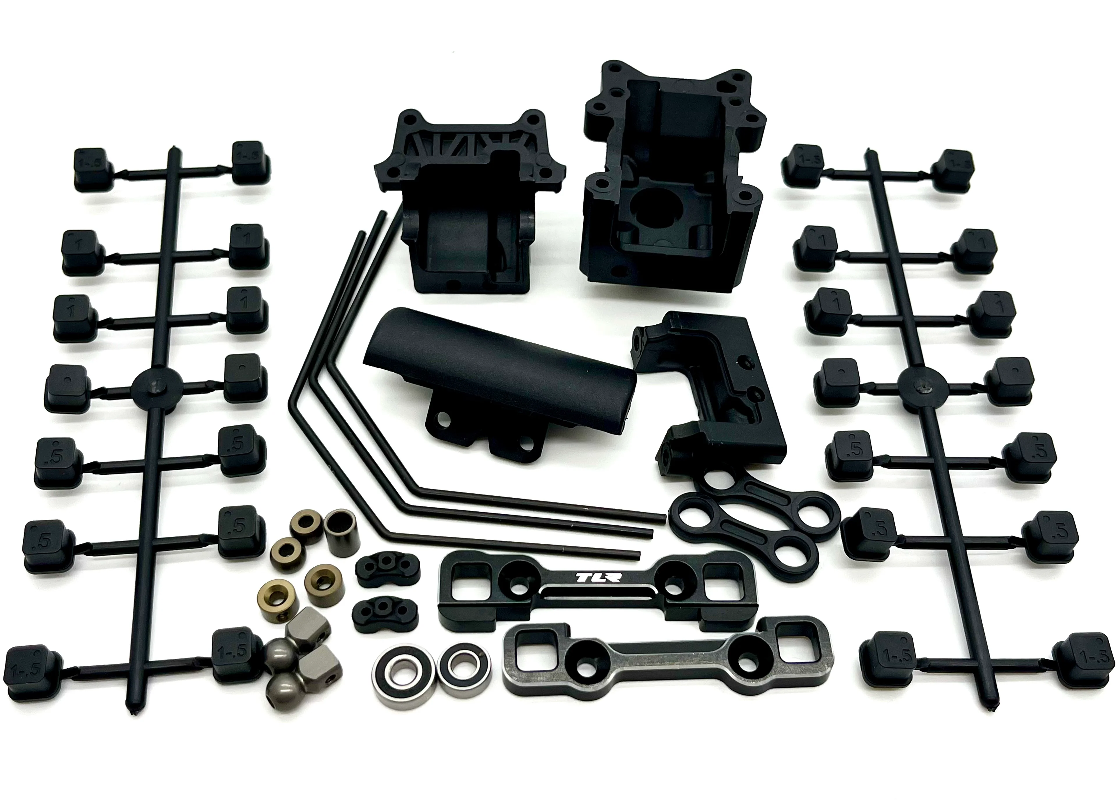 Losi 8IGHT-X/E 2.0 Buggy - Front Suspension (Sway Bars, Gear box Bulkhead  TLR04012 - Image 2